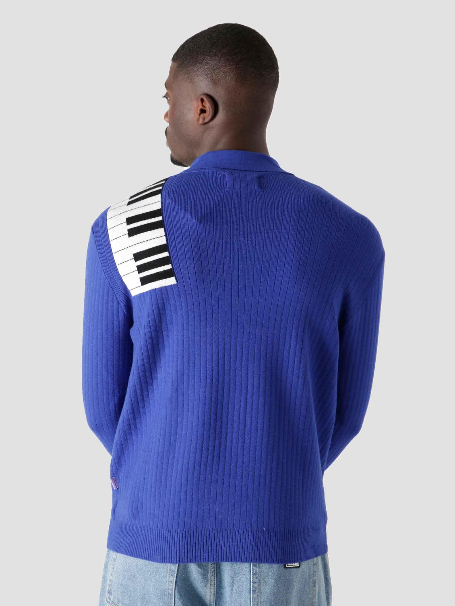 Piano Polo longsleeve Blue