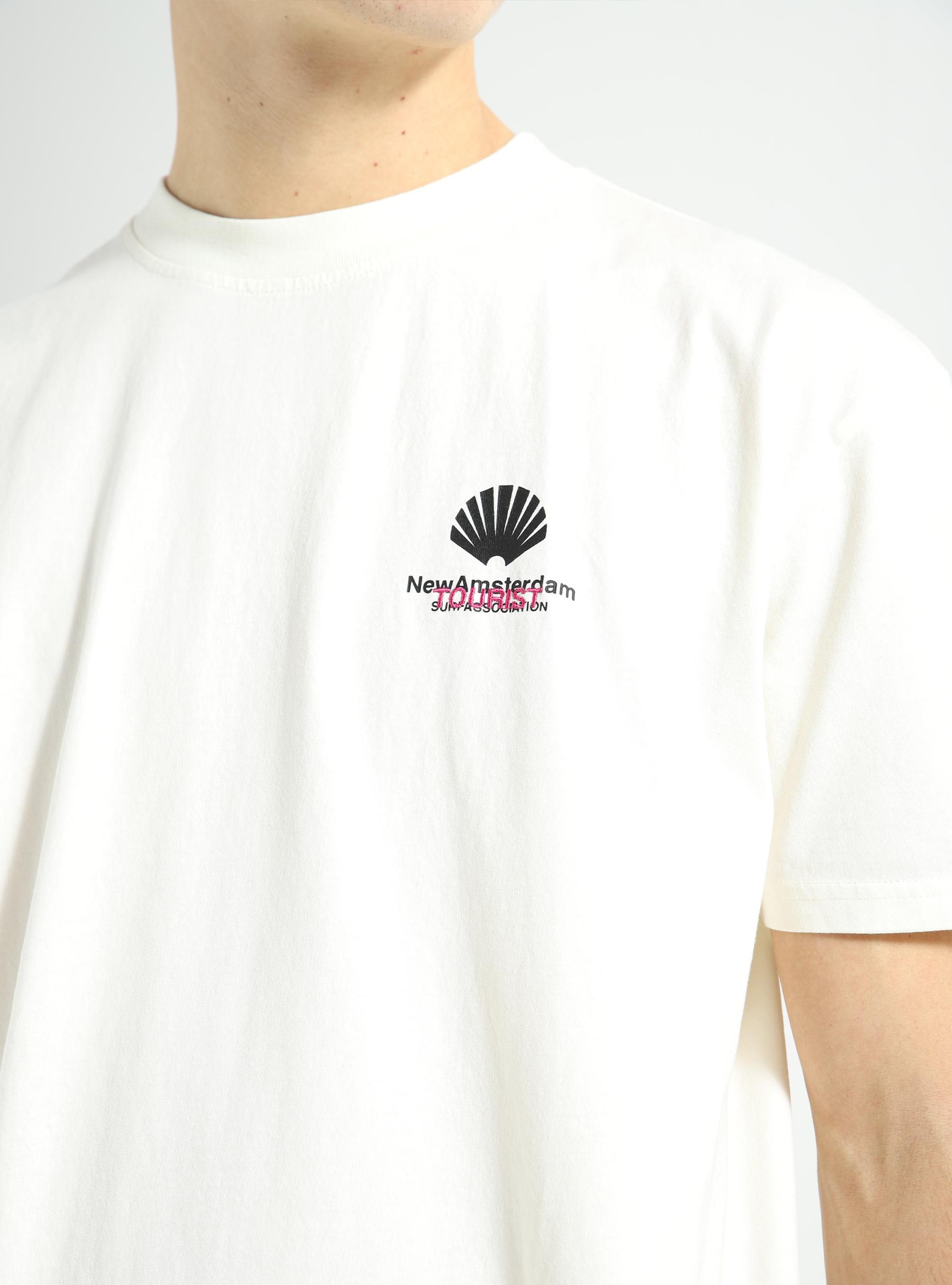 Logo Tourist T-shirt Bone 2401137001