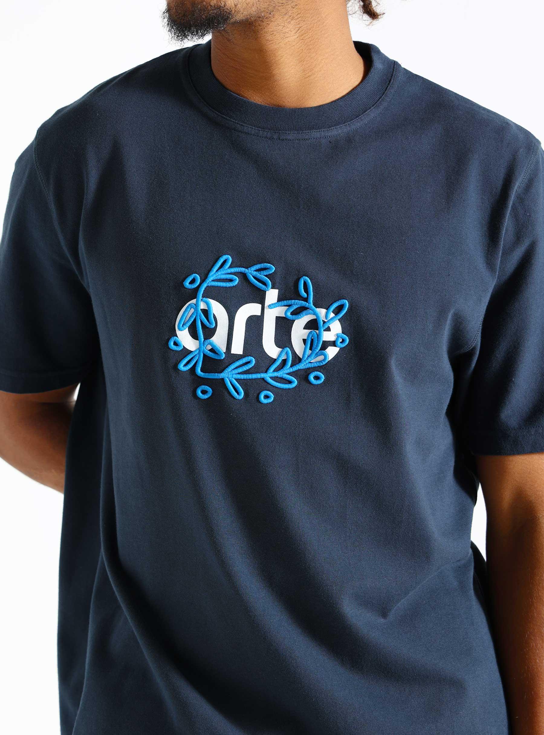 Teo Arte Front T-shirt Navy SS24-017T