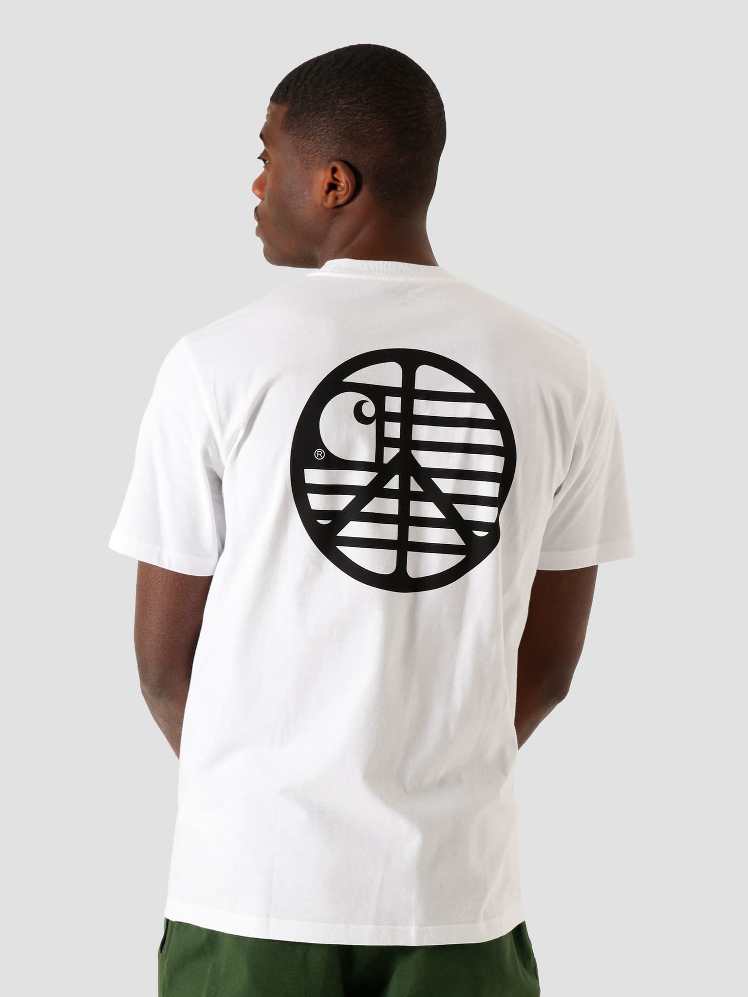 SS Peace State T-Shirt White Black I028931-290