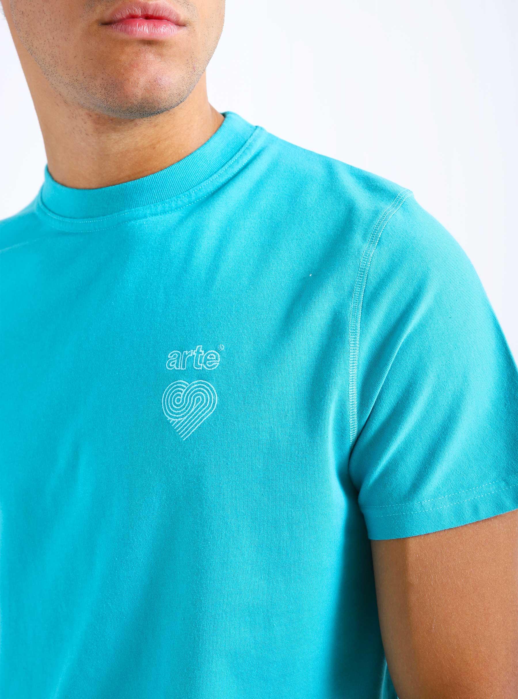 Taut Embroi Logo T-shirt Lake Blue SS23-043T