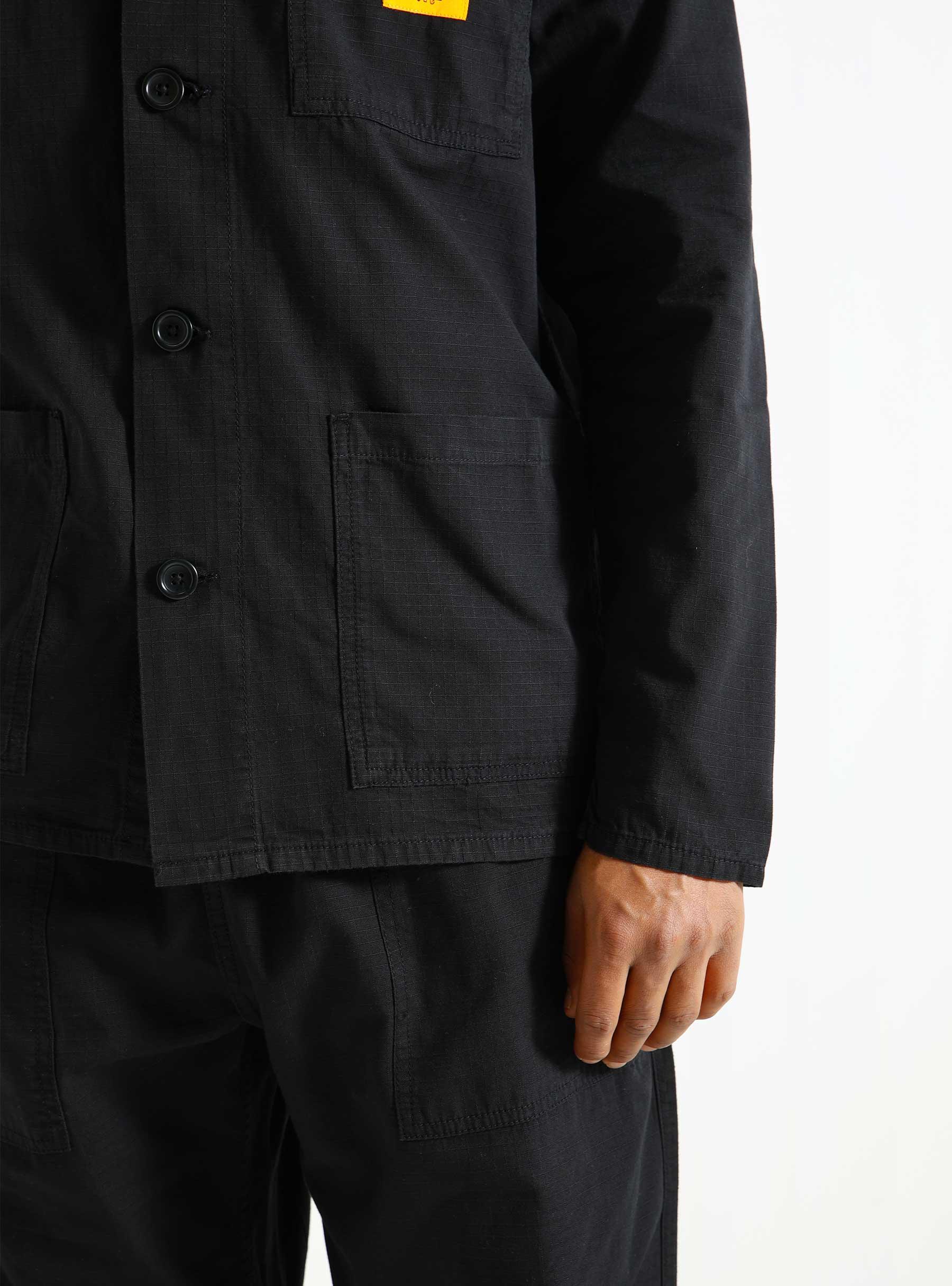 Ripstop Coverall Jacket Black SW-SS24-1048