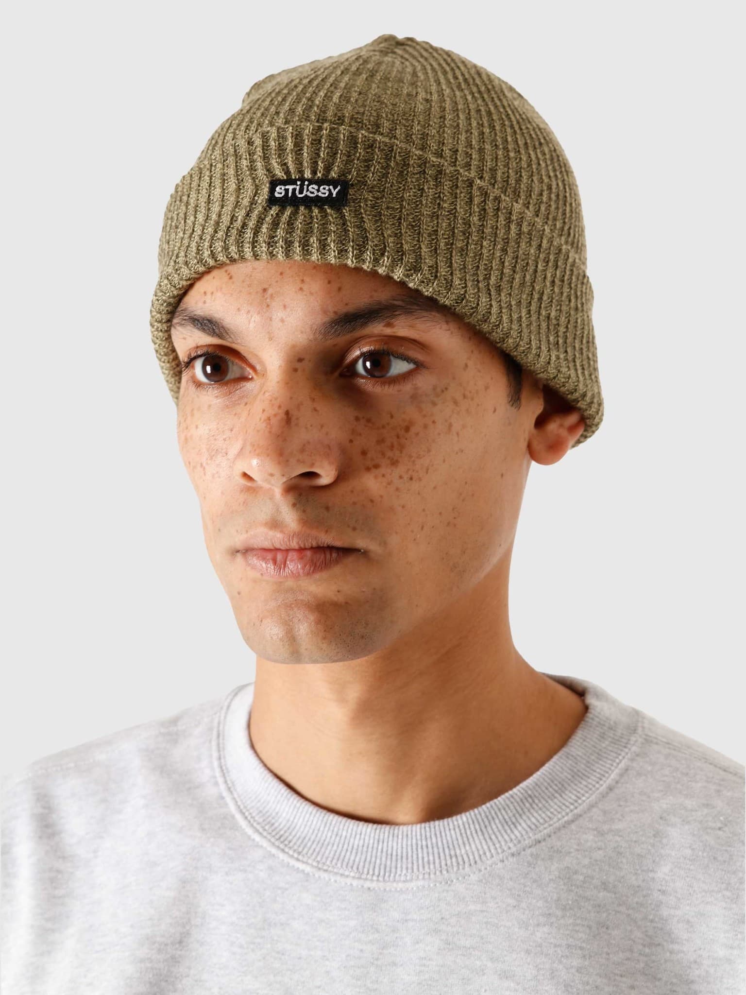 Small Patch Watchcap Beanie Olive 132988-0403