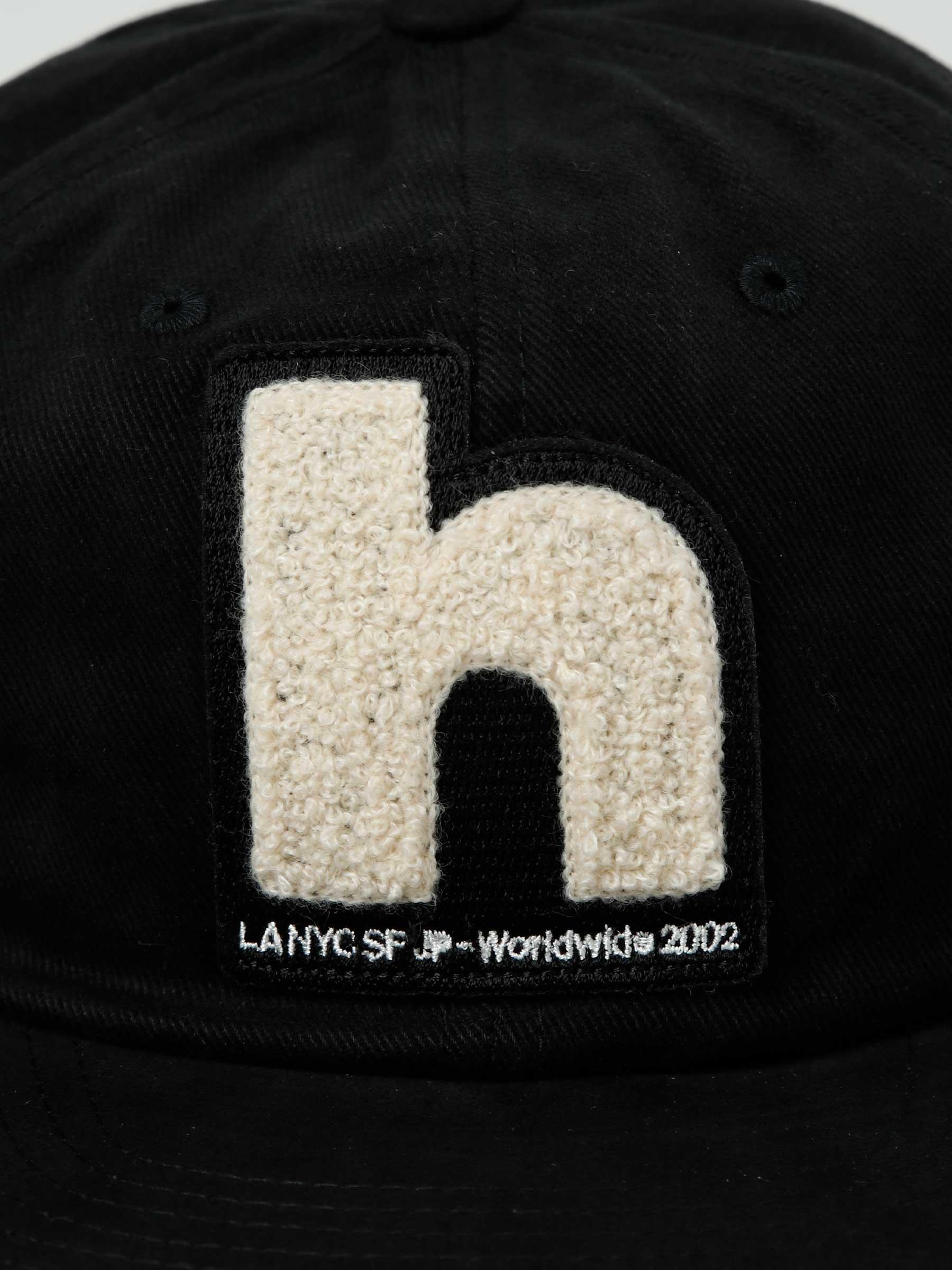 Chenille Patch 6-Panel Hat Black HT00610