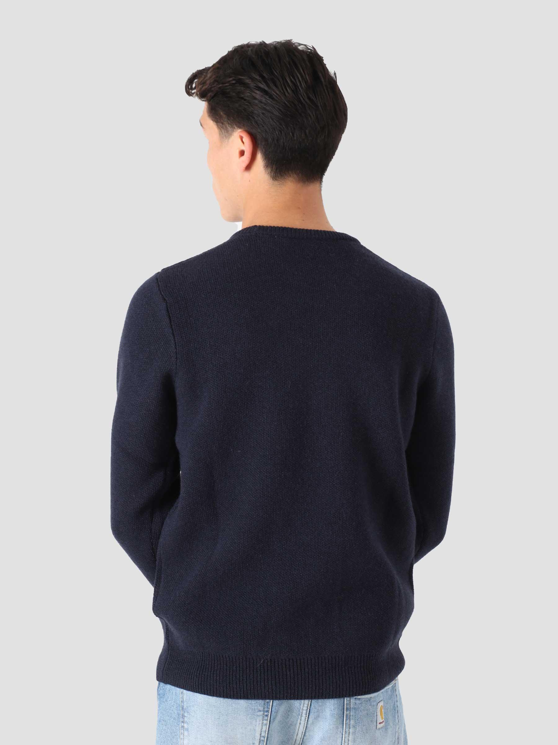 University Script Sweater Dark Navy Hamilton Brown I029515