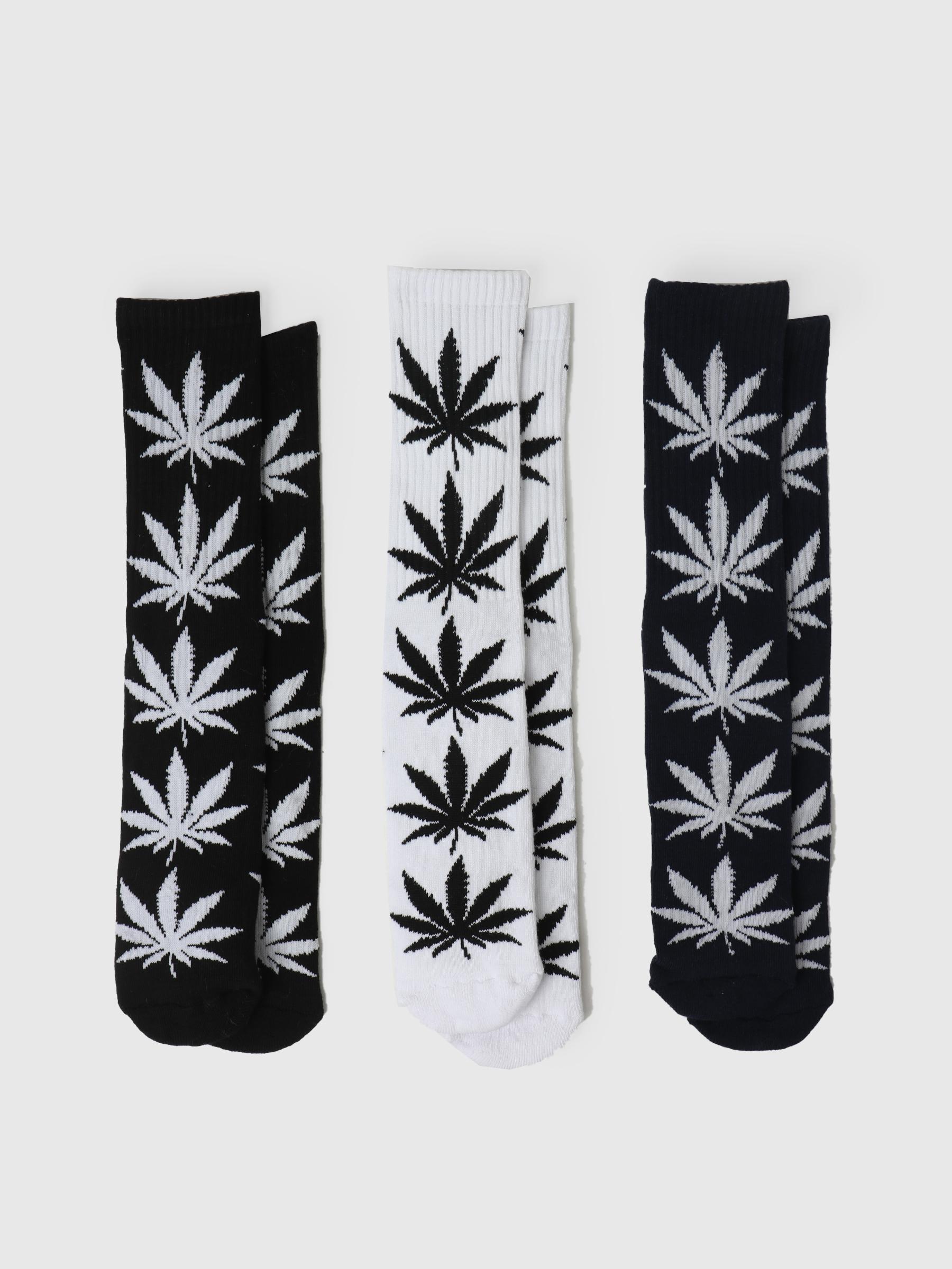 Essentials Plantlife Sock 3-Pack Black White Navy SK00465-BKWNV
