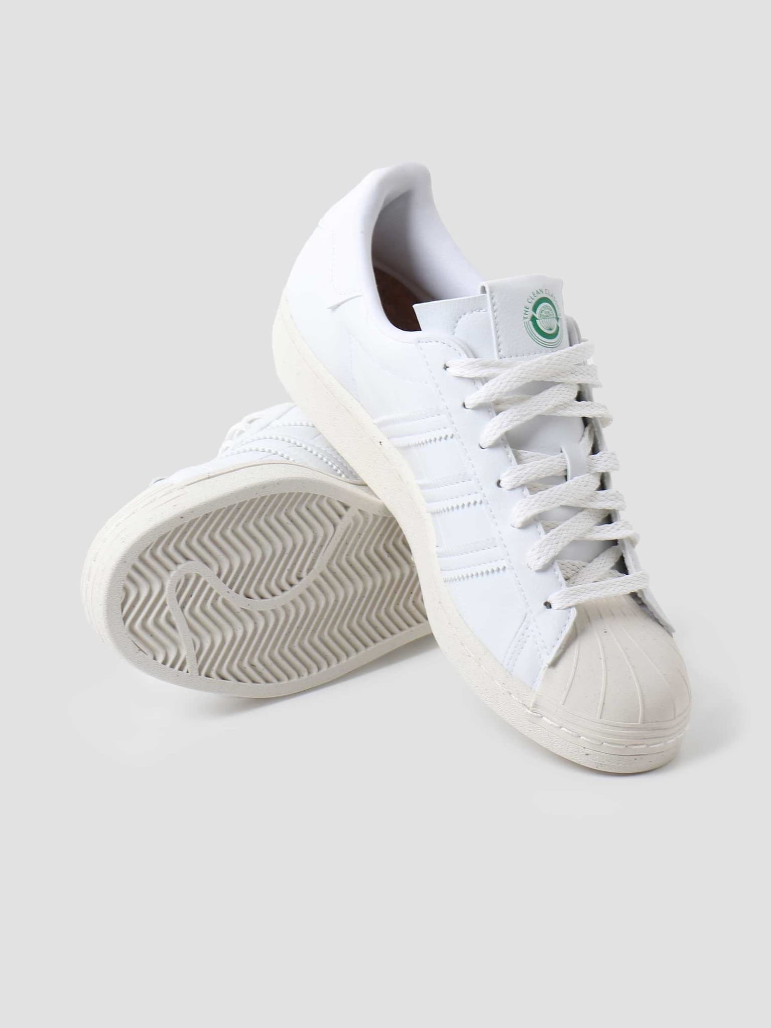 U Superstar Footwear White Off-White Green FW2292