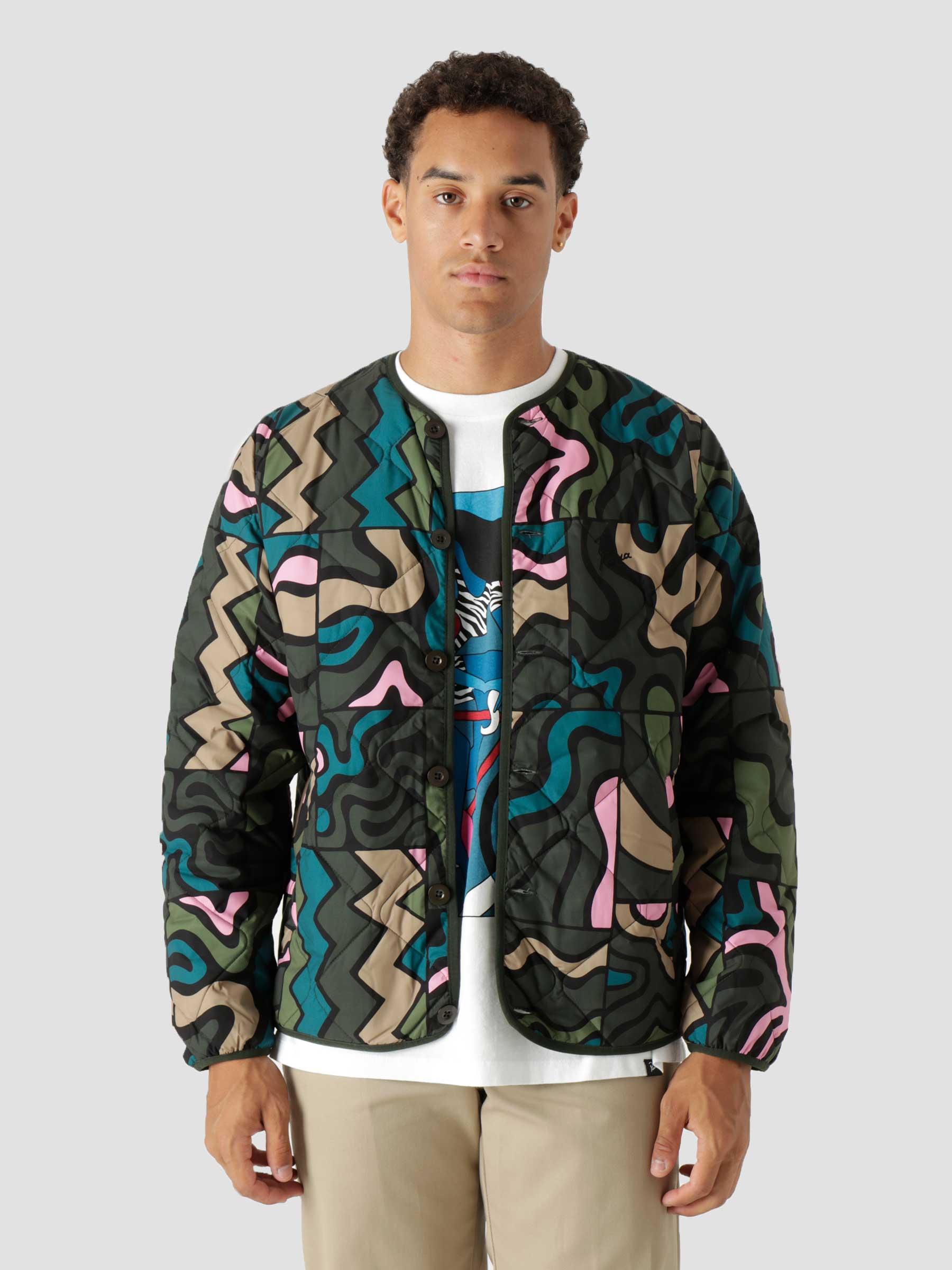 Gem Stone Pattern Quilted Jacket Multi 46230