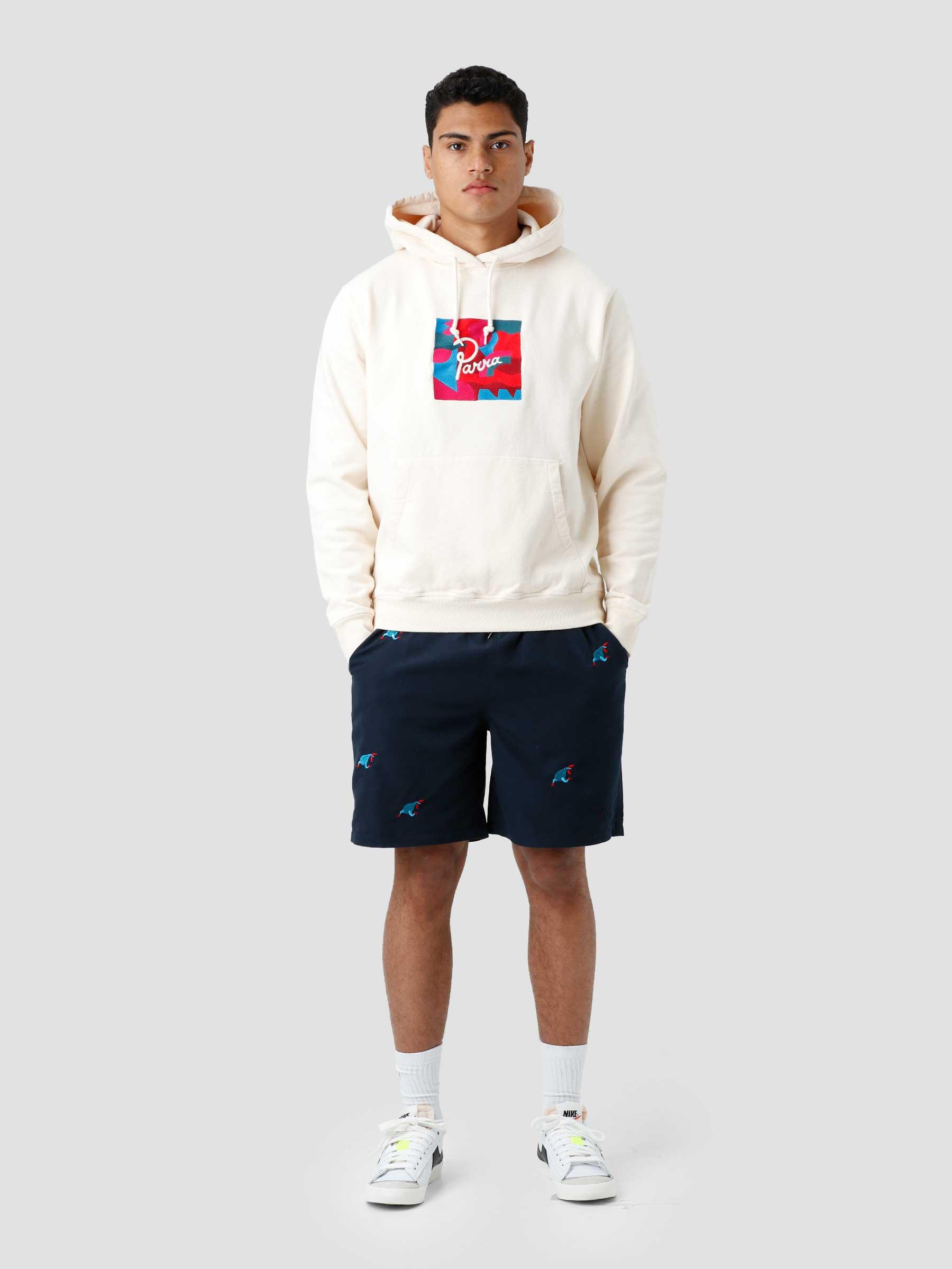 Abstract Shapes Hooded Sweatshirt White 47425