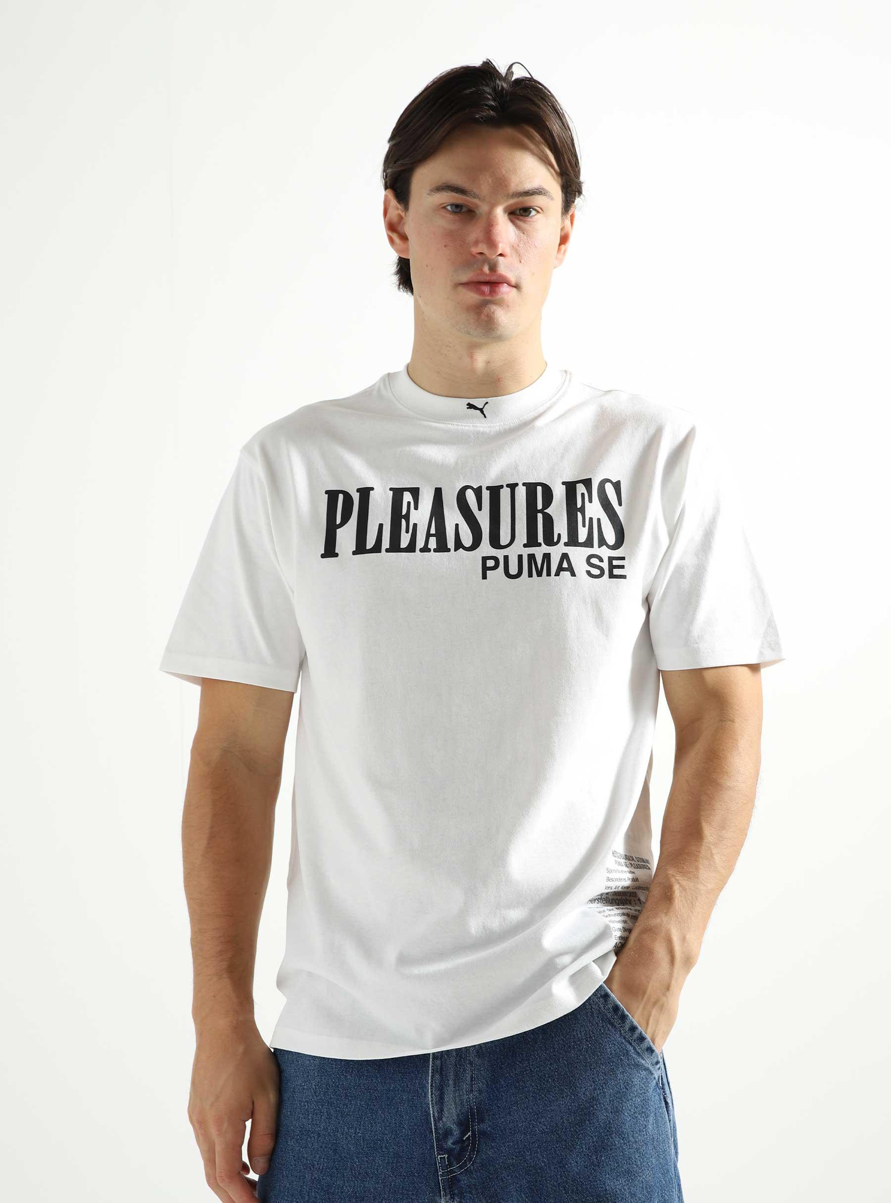 Puma x Pleasures Typo T-shirt White 620878-02