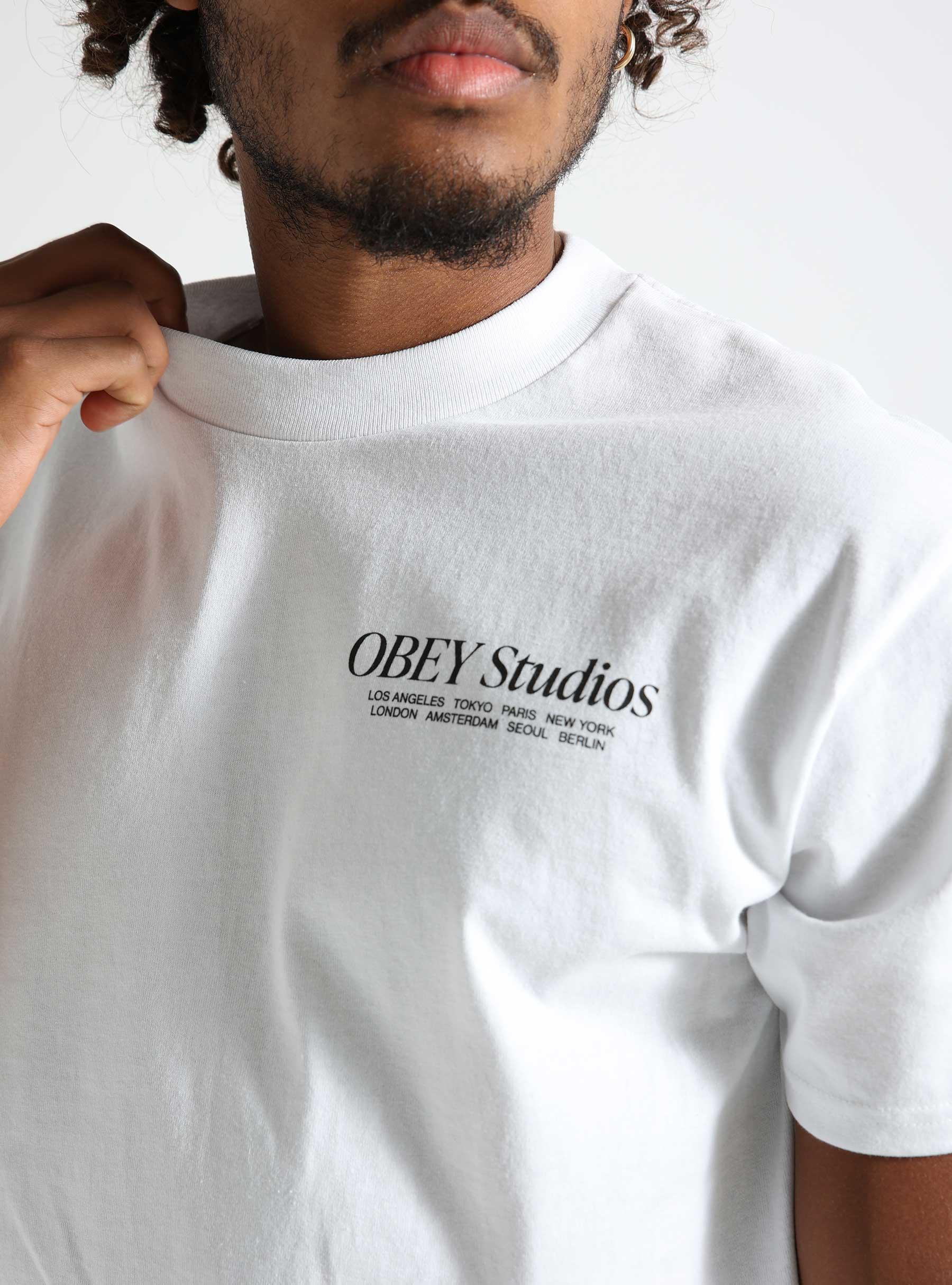 Obey Studios T-shirt White 165263772-WHT
