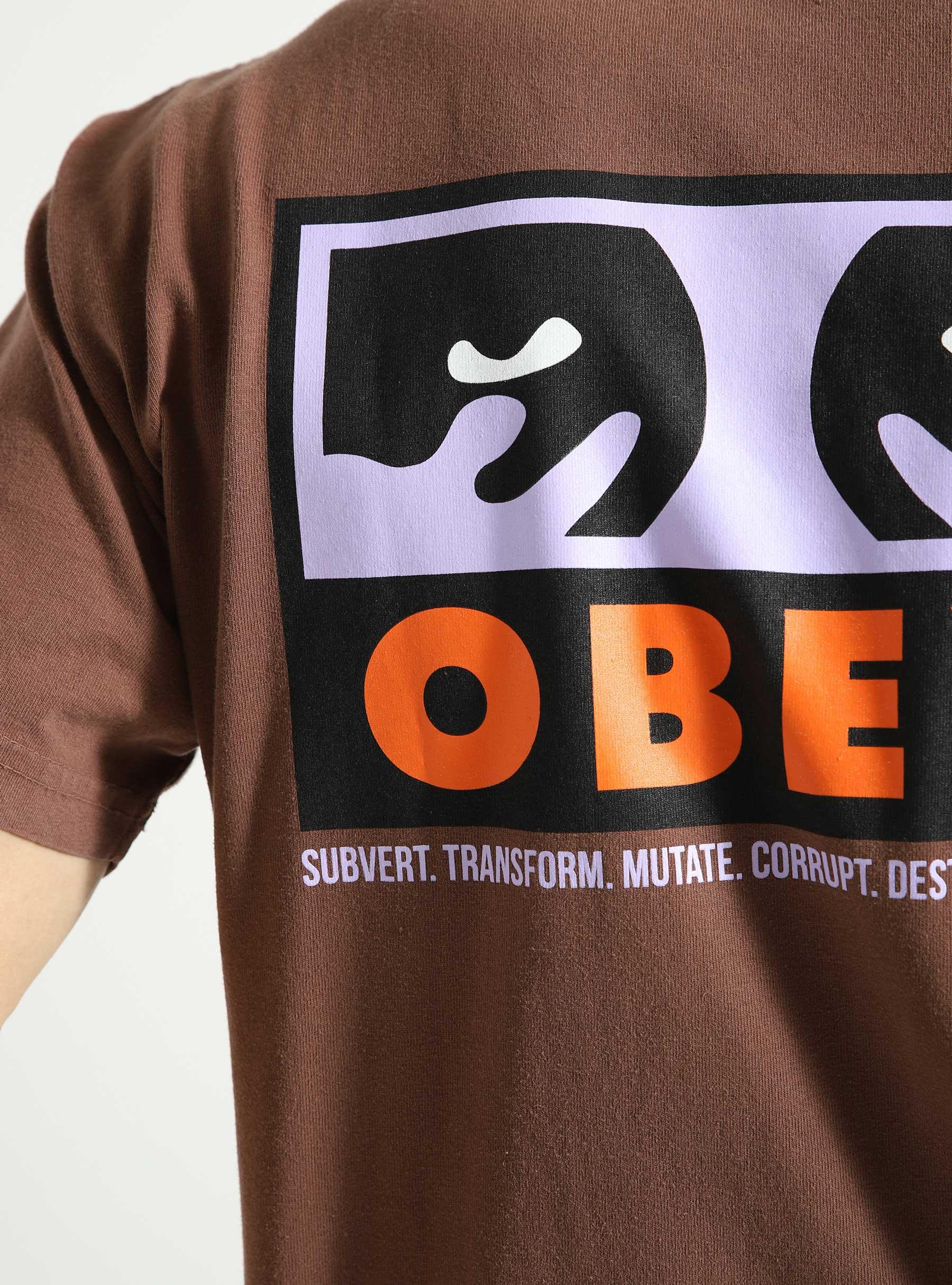 Obey Subvert T-shirt Sepia 166913576-SEP
