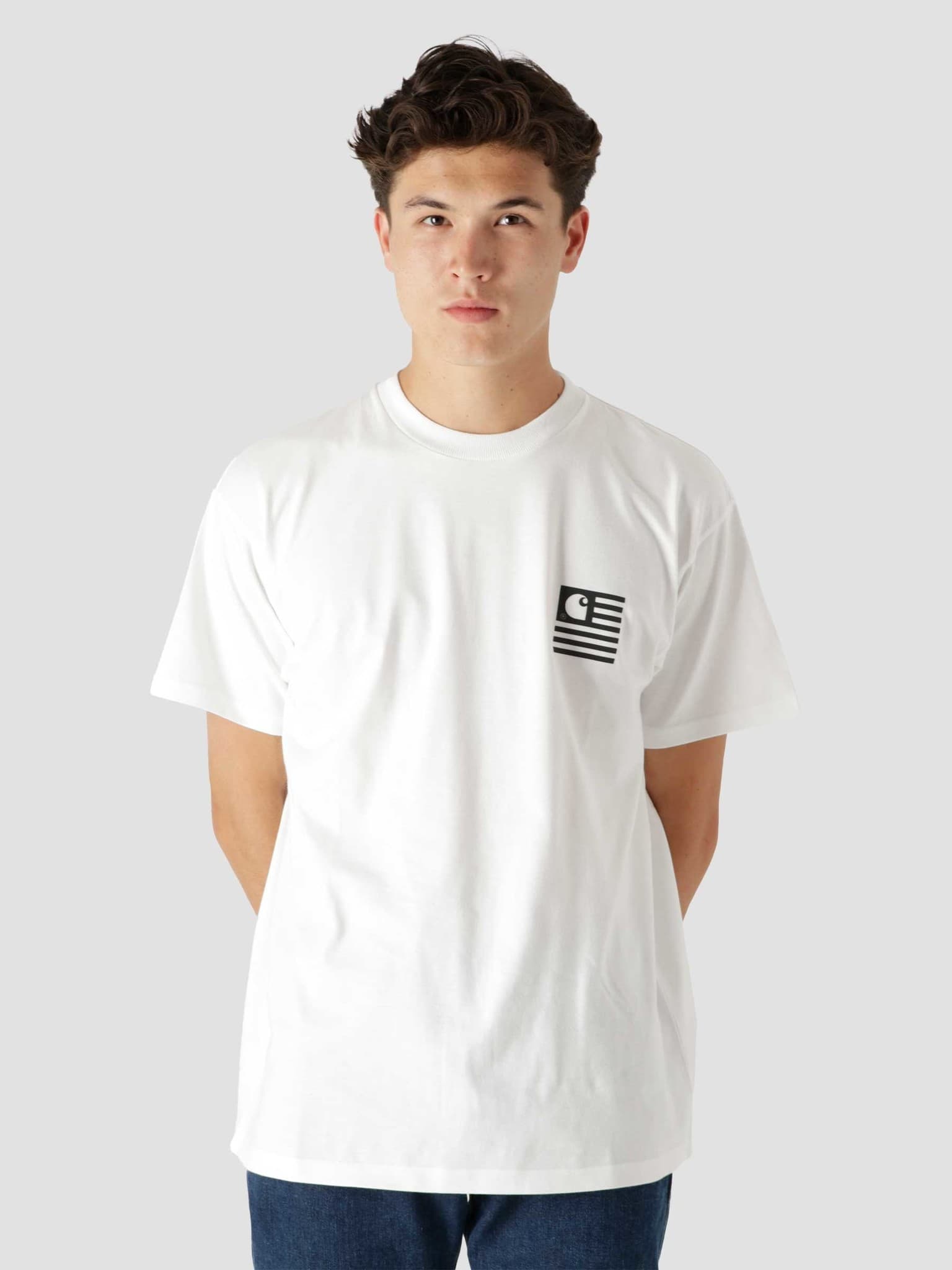 Fade State T-Shirt White Black I029607