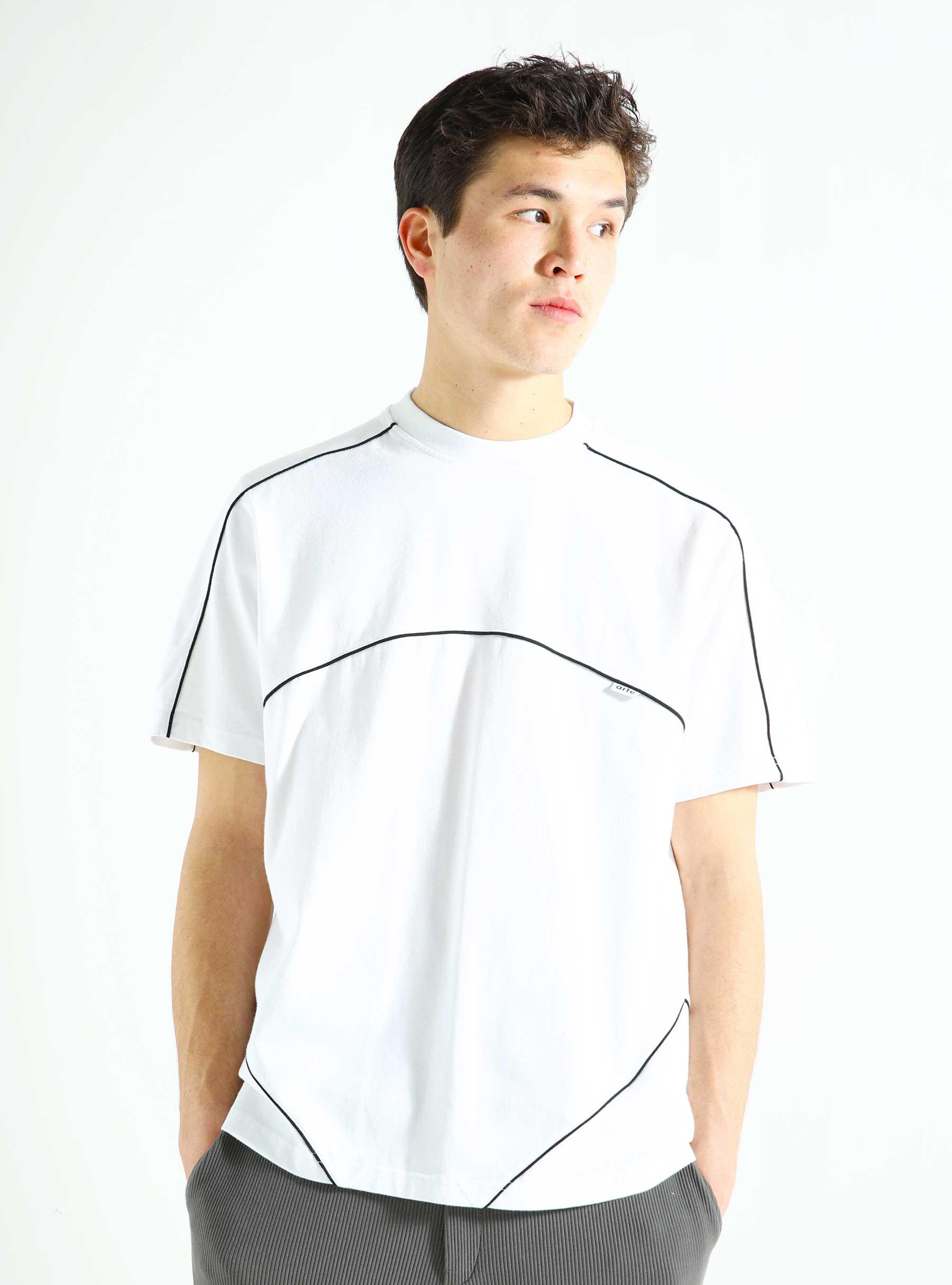 Trevor Contrast T-shirt White SS24-087T
