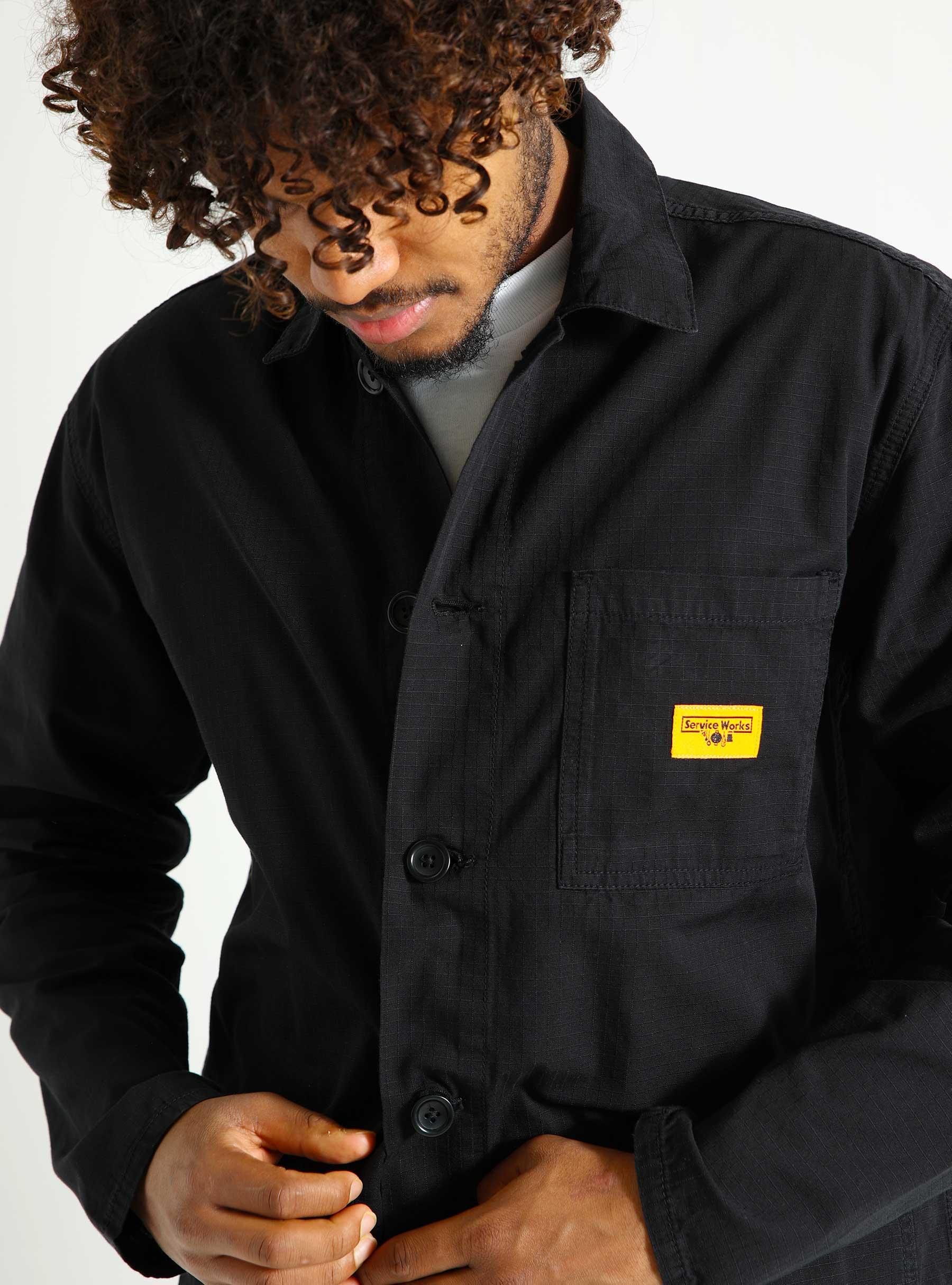 Ripstop Coverall Jacket Black SW-SS24-1048