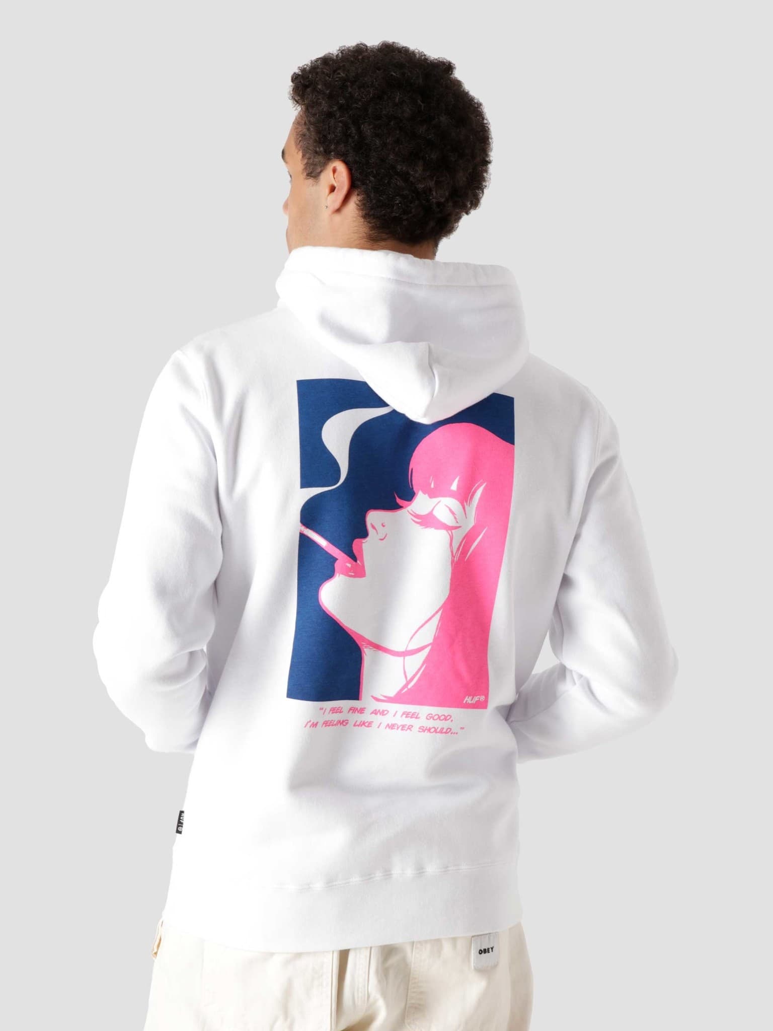 I Feels Good Pullover Hoodie White PF00363