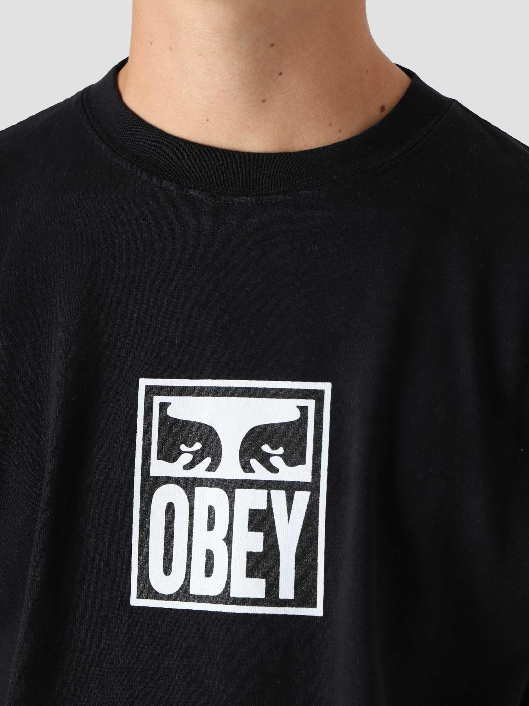 Obey Eyes Icon 3 Heavy Weight Classic Box T-Shirt Off Black 166912712