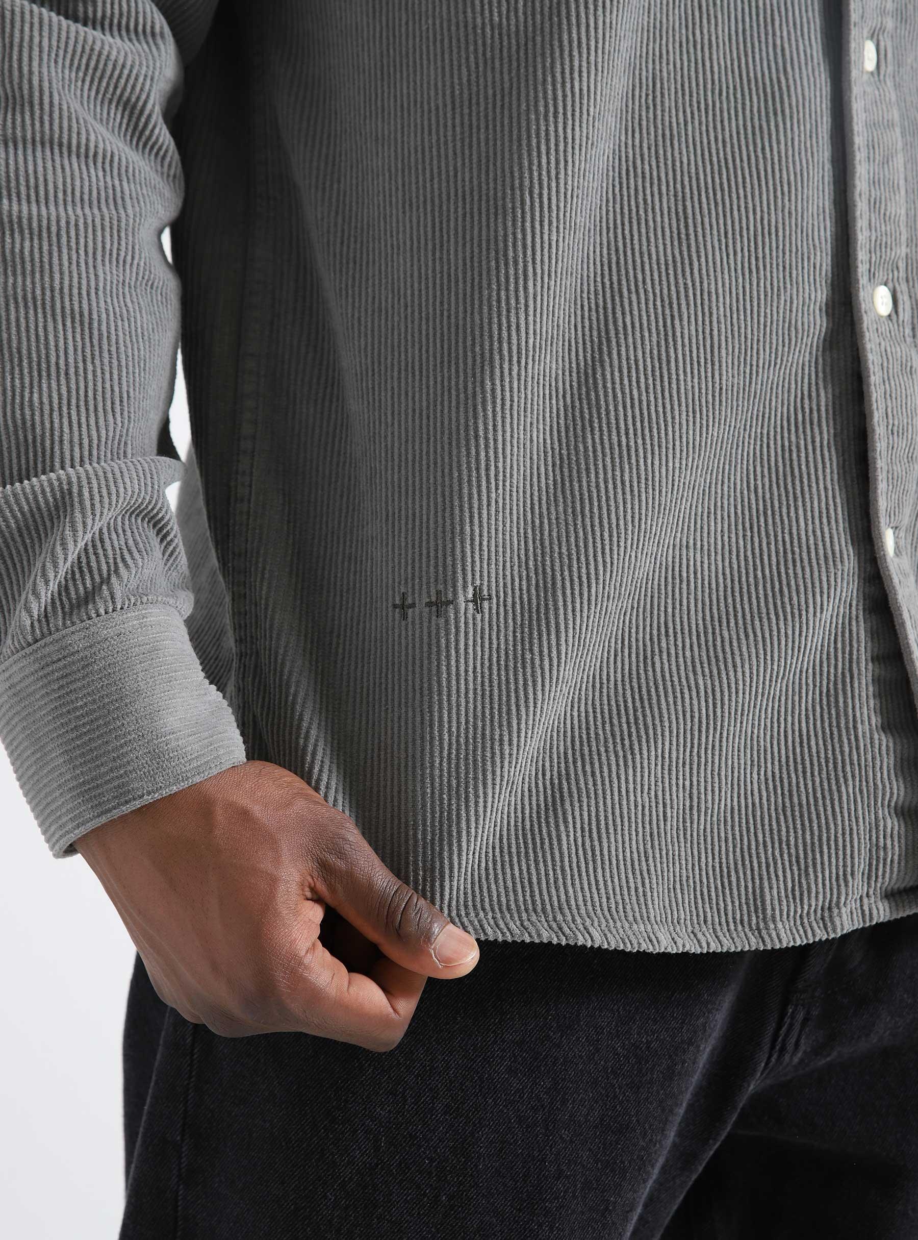 QB41 Cord Shirt Basalt