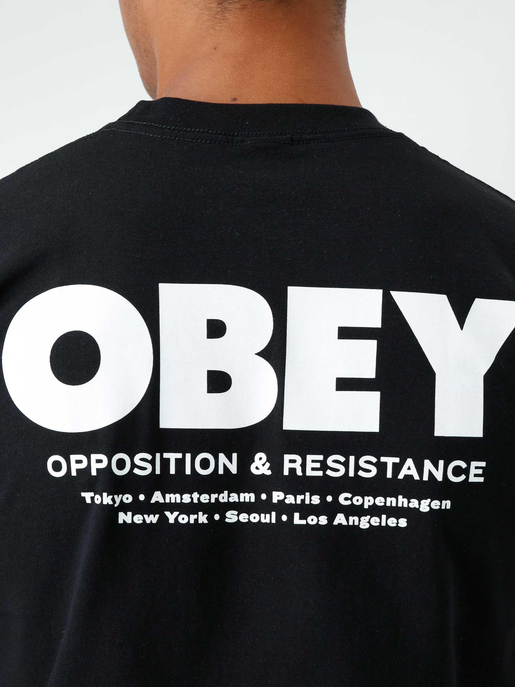 Obey Opposition & Resistance T-shirt Black 165263234