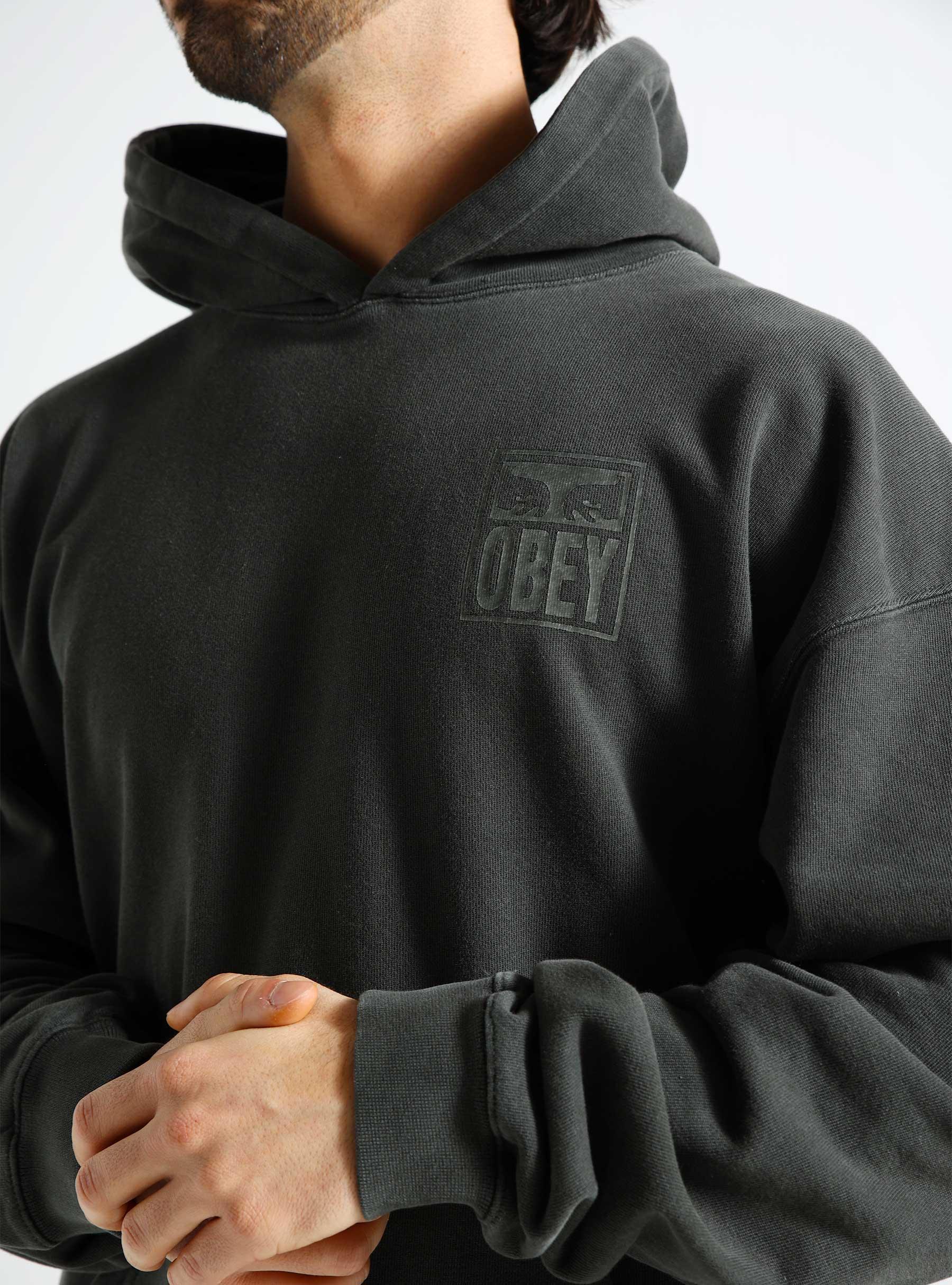Pigment Obey Eyes Icon Extra Hoodie Pigment Pirate Black 112470212-PBA