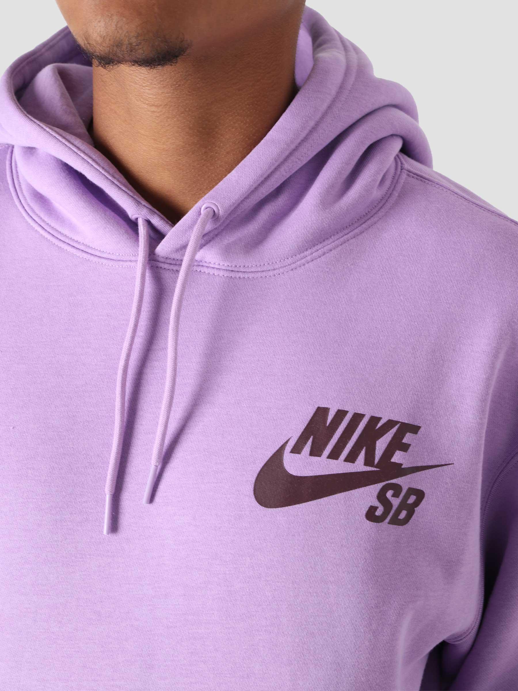 Nike SB Icon Hoody Violet Star Dark Wine CW7064-589