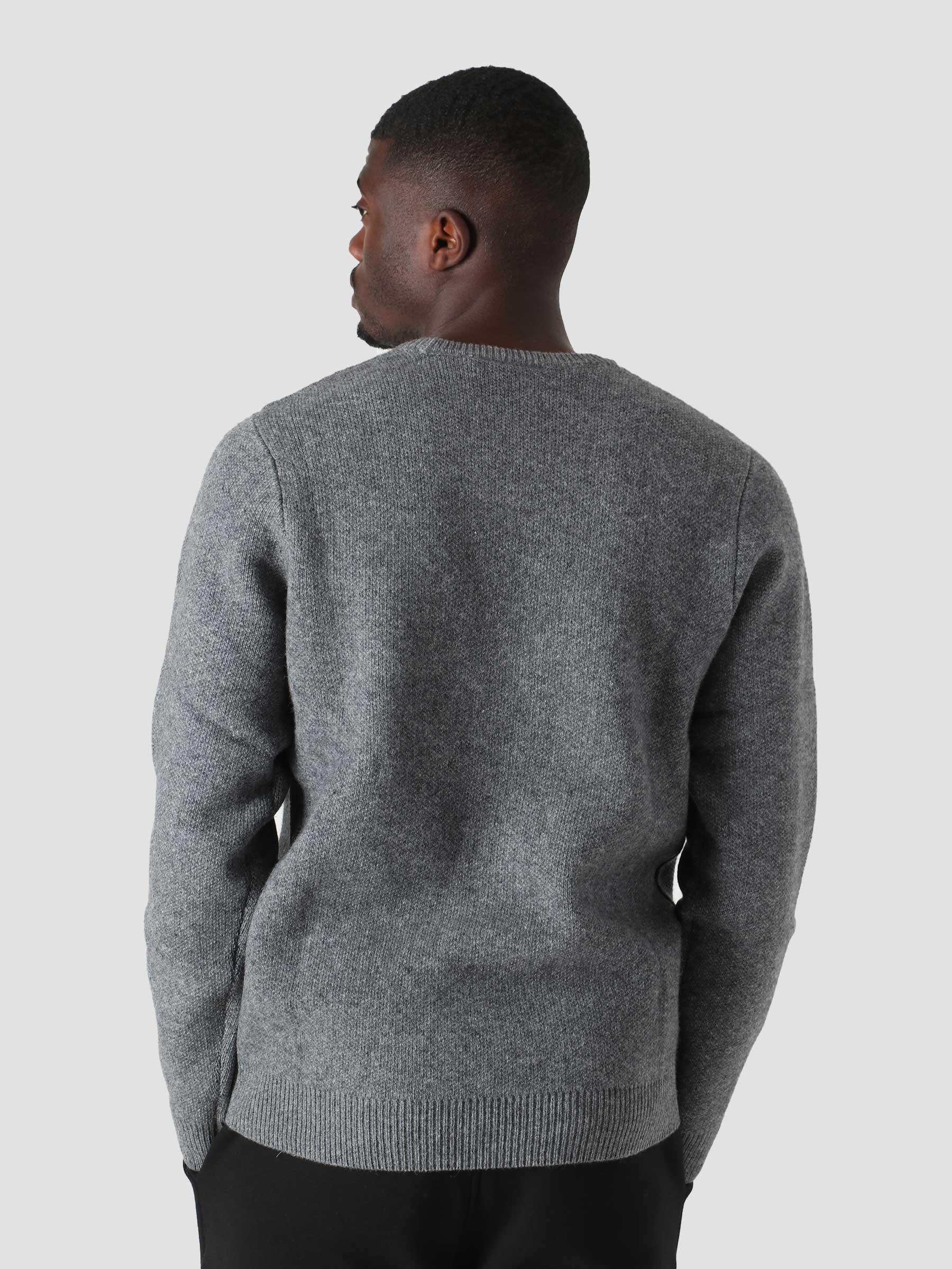 University Script Sweater Dark Grey Heather Wax I029515
