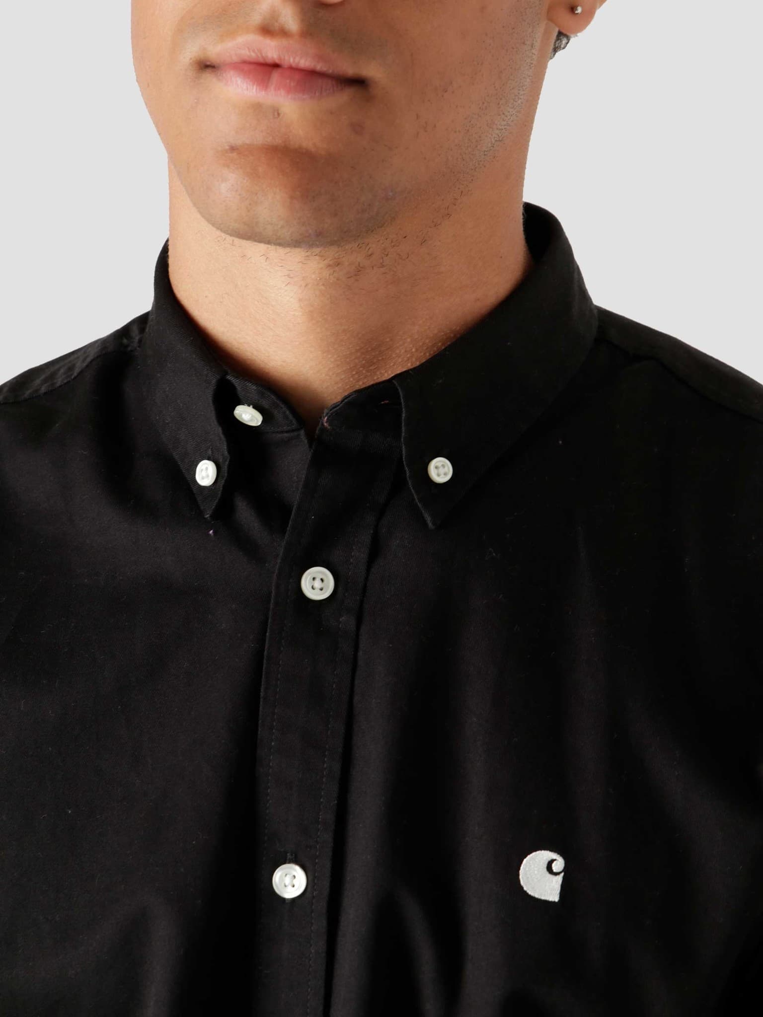 Longsleeve Madison Shirt Black Wax I023339