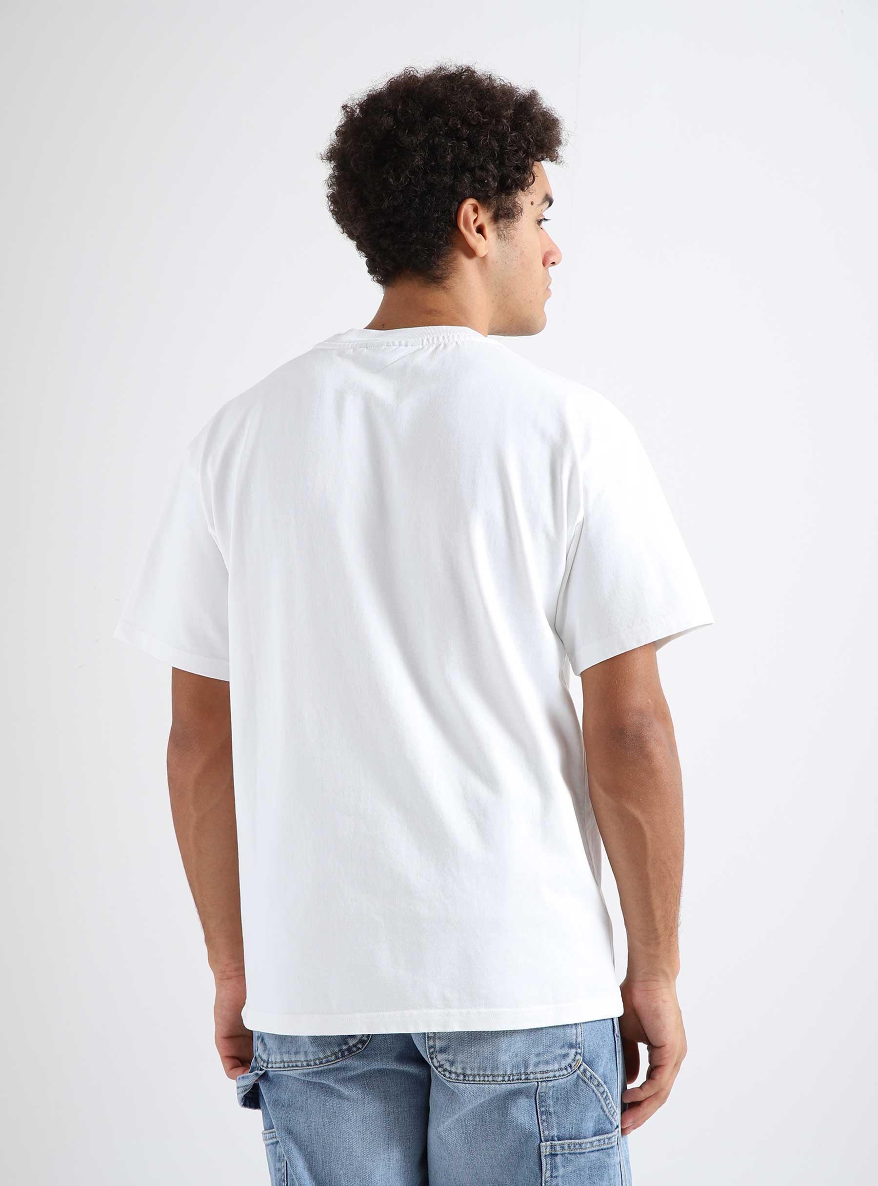 Blue Fundamental T-shirt White
