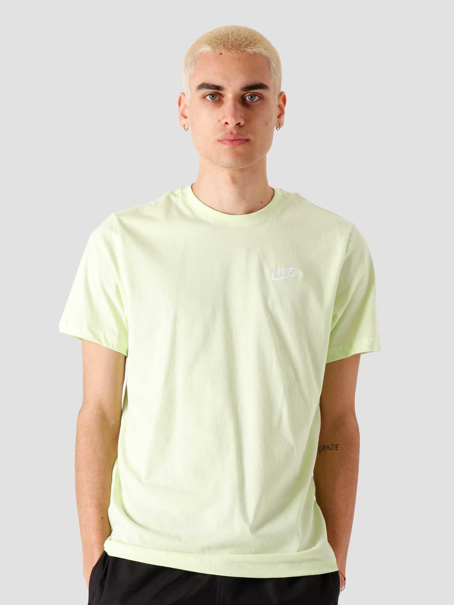 NSW Club T-Shirt Lt Liquid Lime White AR4997-383