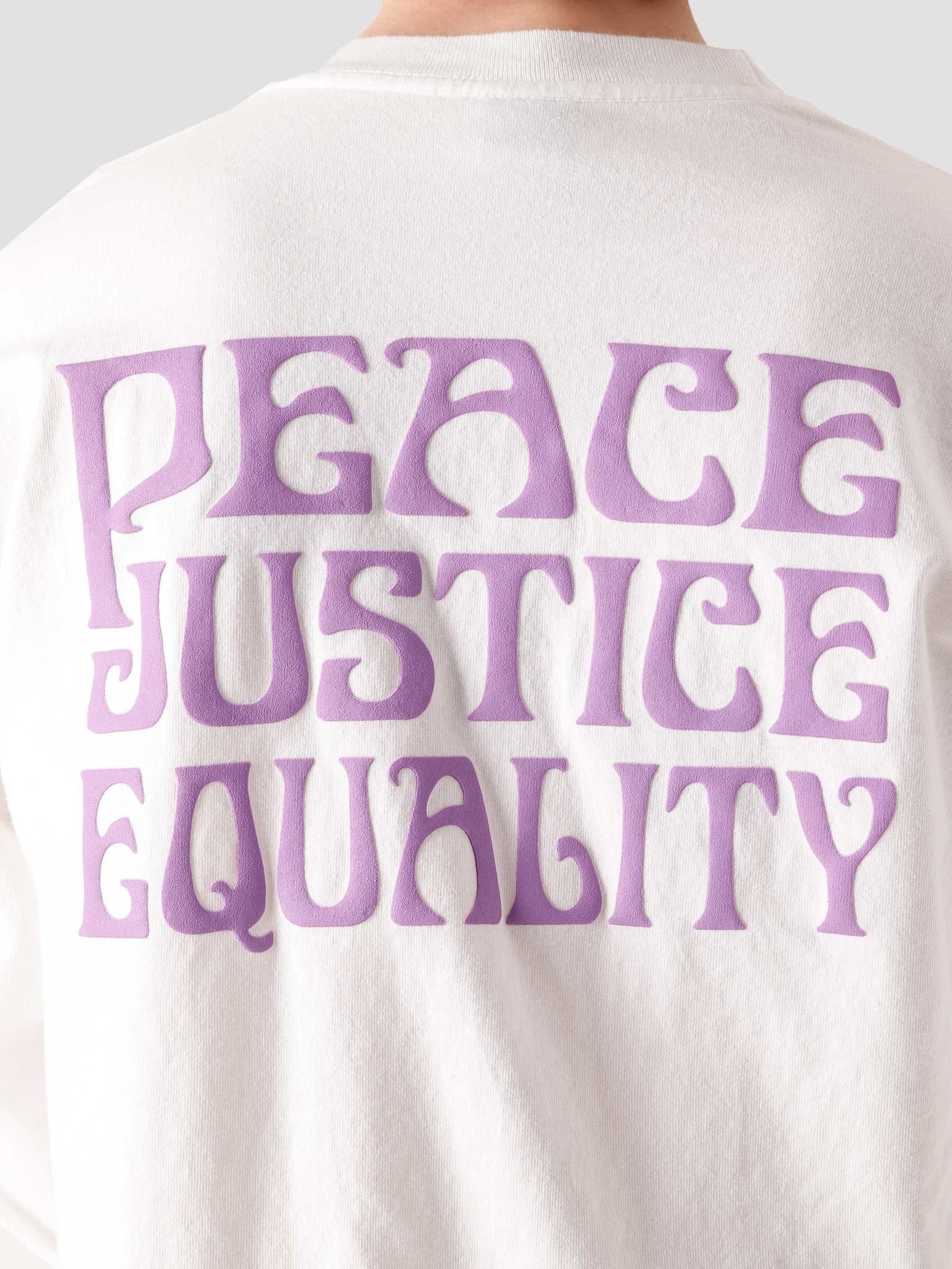 Peace Justice Equality Longsleeve White 167102627-WHT
