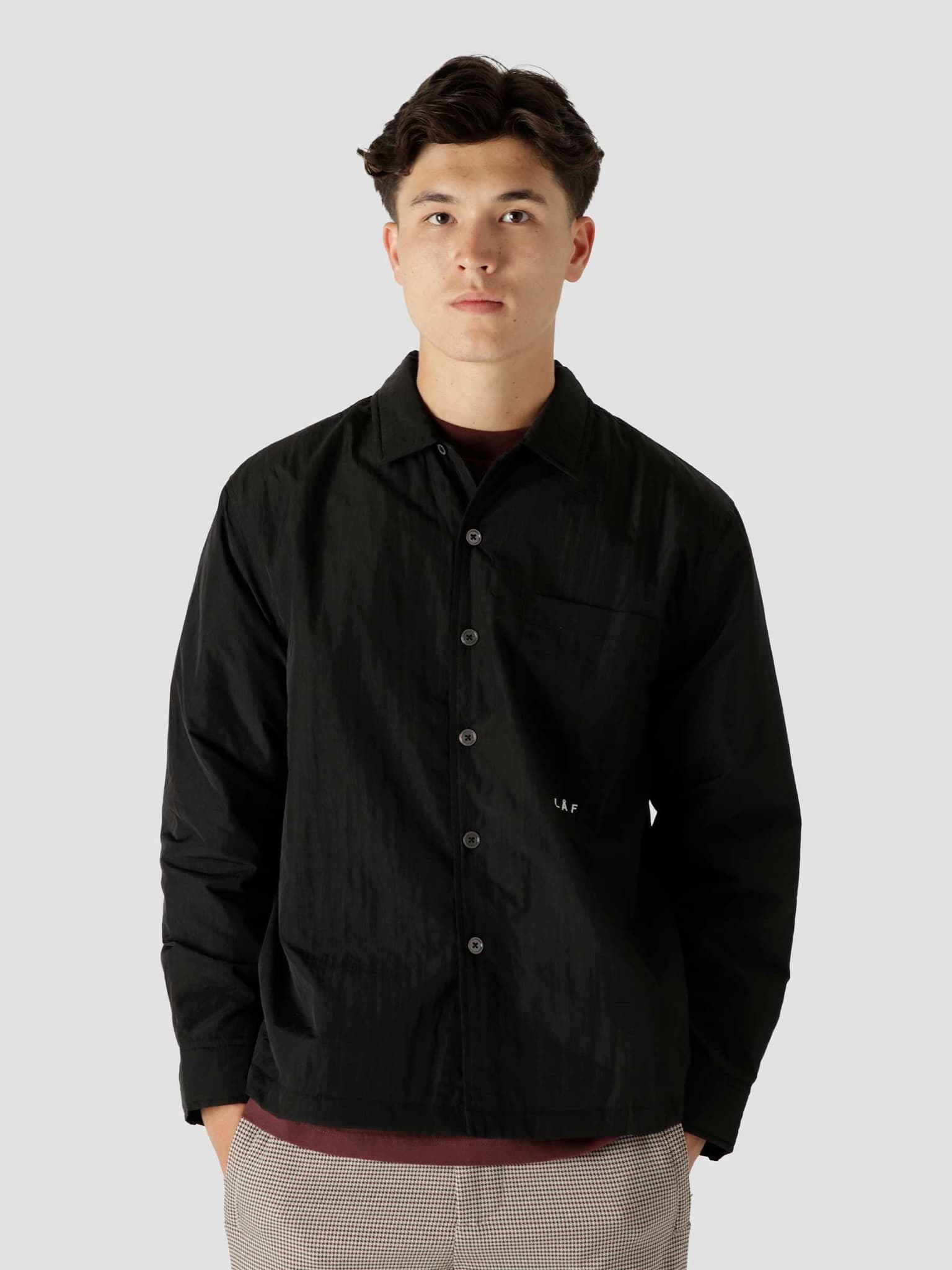 OLAF Quilted Overshirt Black