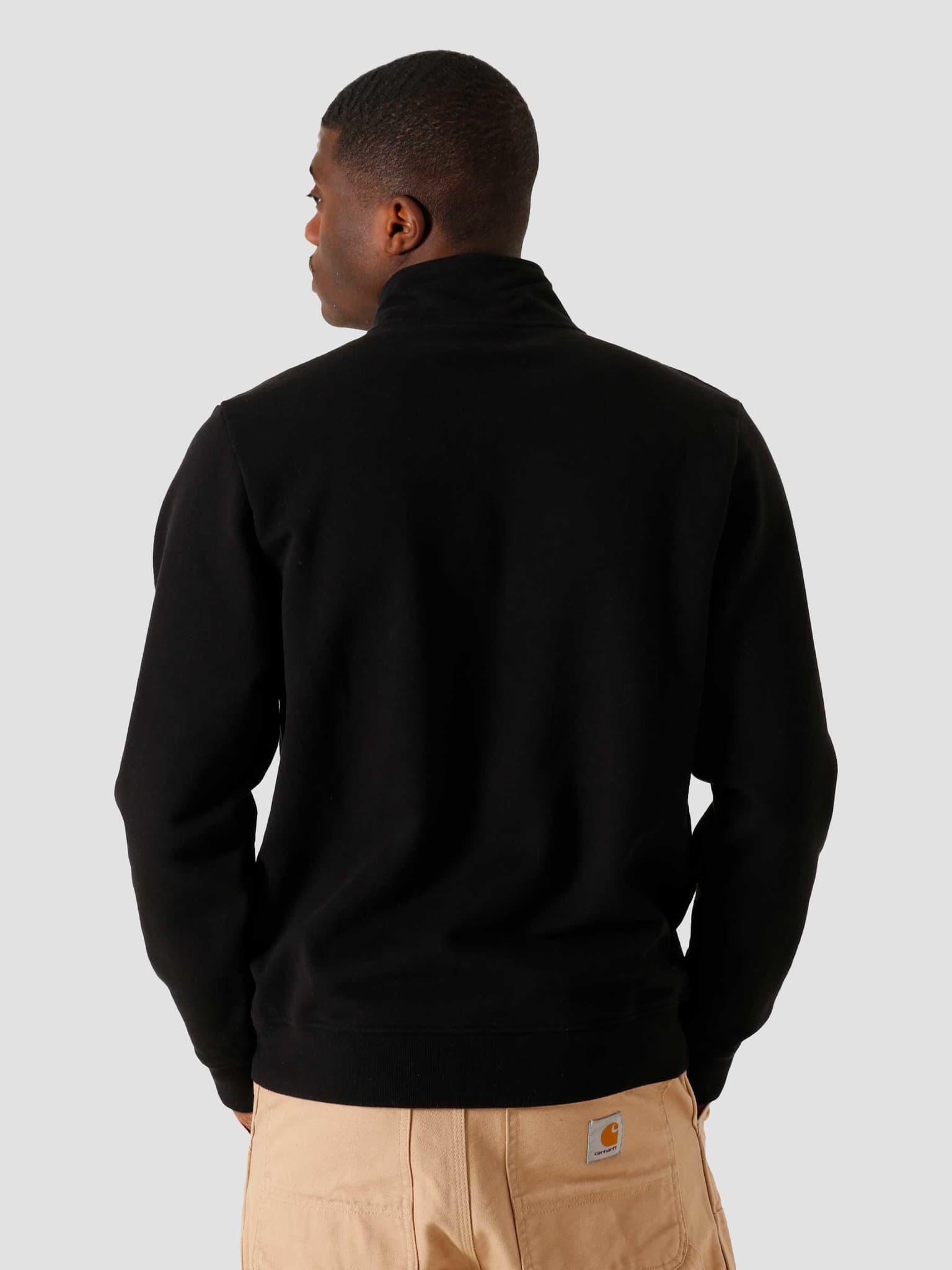 Snaked Zip Sweatshirt Black 45050