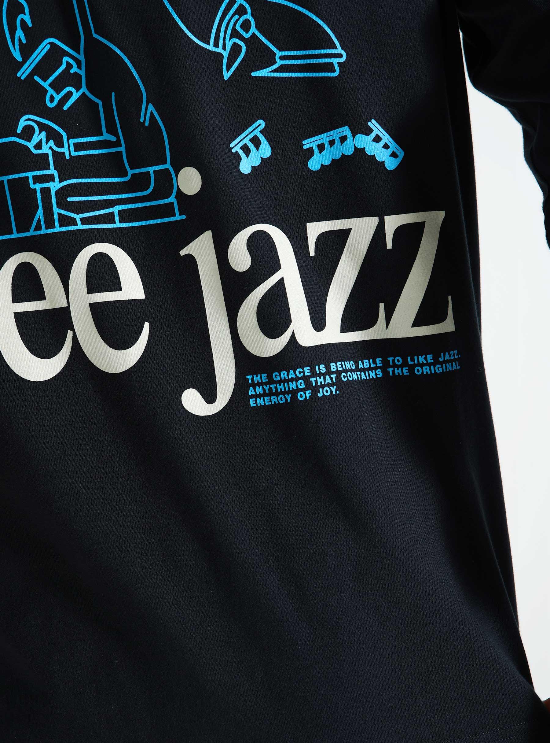 Longsleeve Jazz Cotton Single Jersey Dark Navy F0209