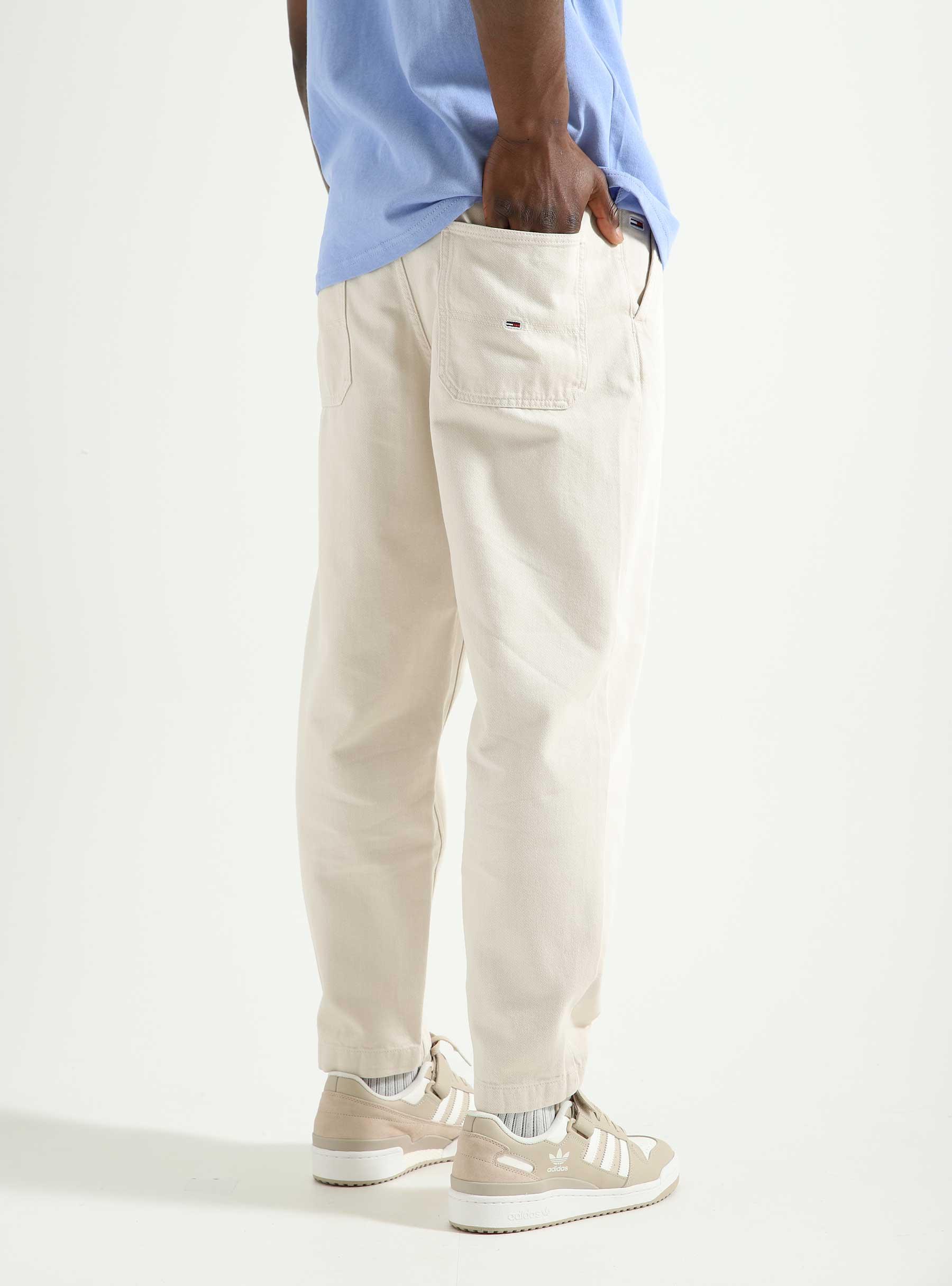 Tommy Jeans Bax Garment Dyed Chino Stone Beige - Freshcotton
