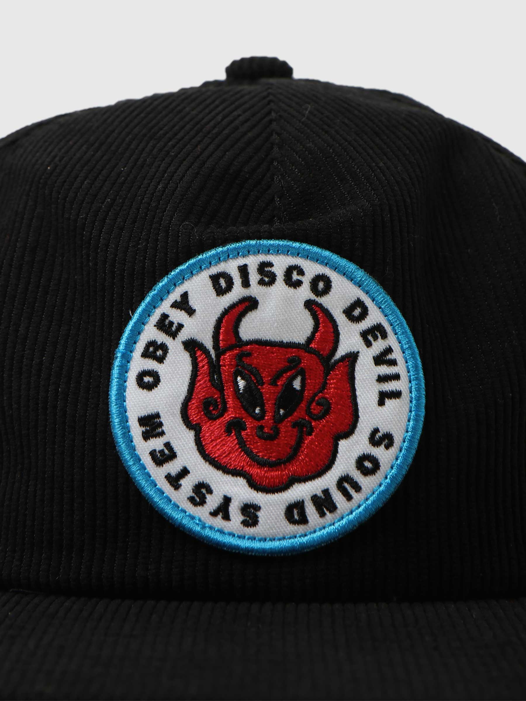Obey Disco Devil 6 Panel Hat Black 100580294