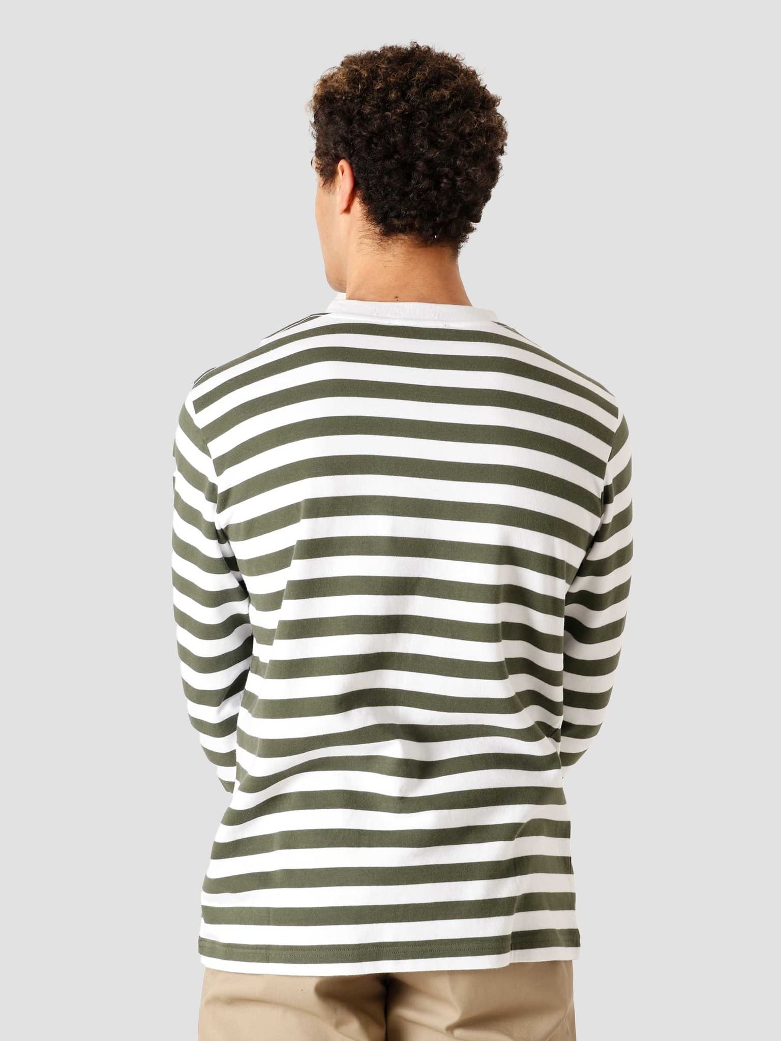 OH Stripe Sans Longsleeve T-Shirt Sage White