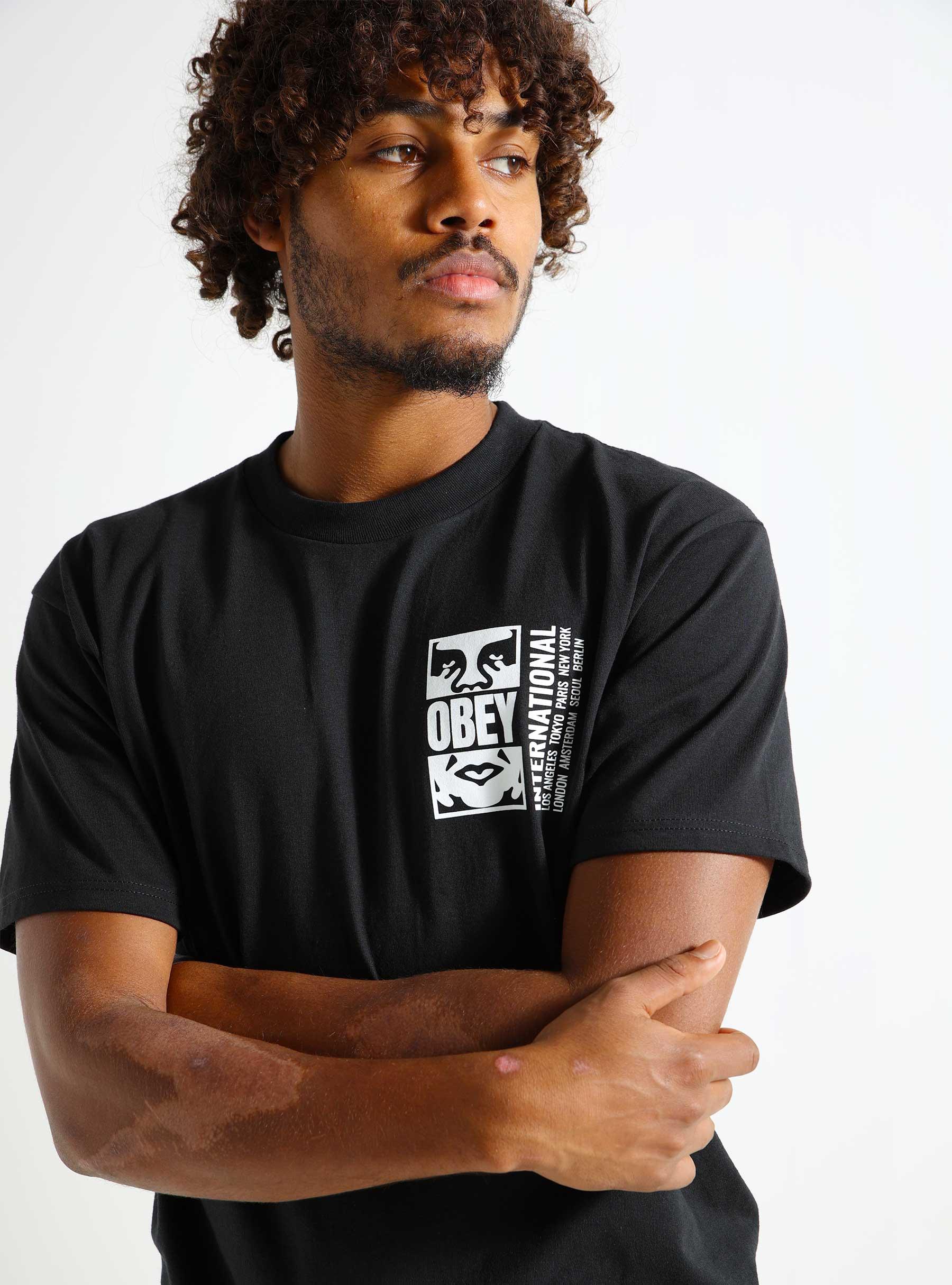 Obey Icon Split T-shirt Black 165263693-BLK