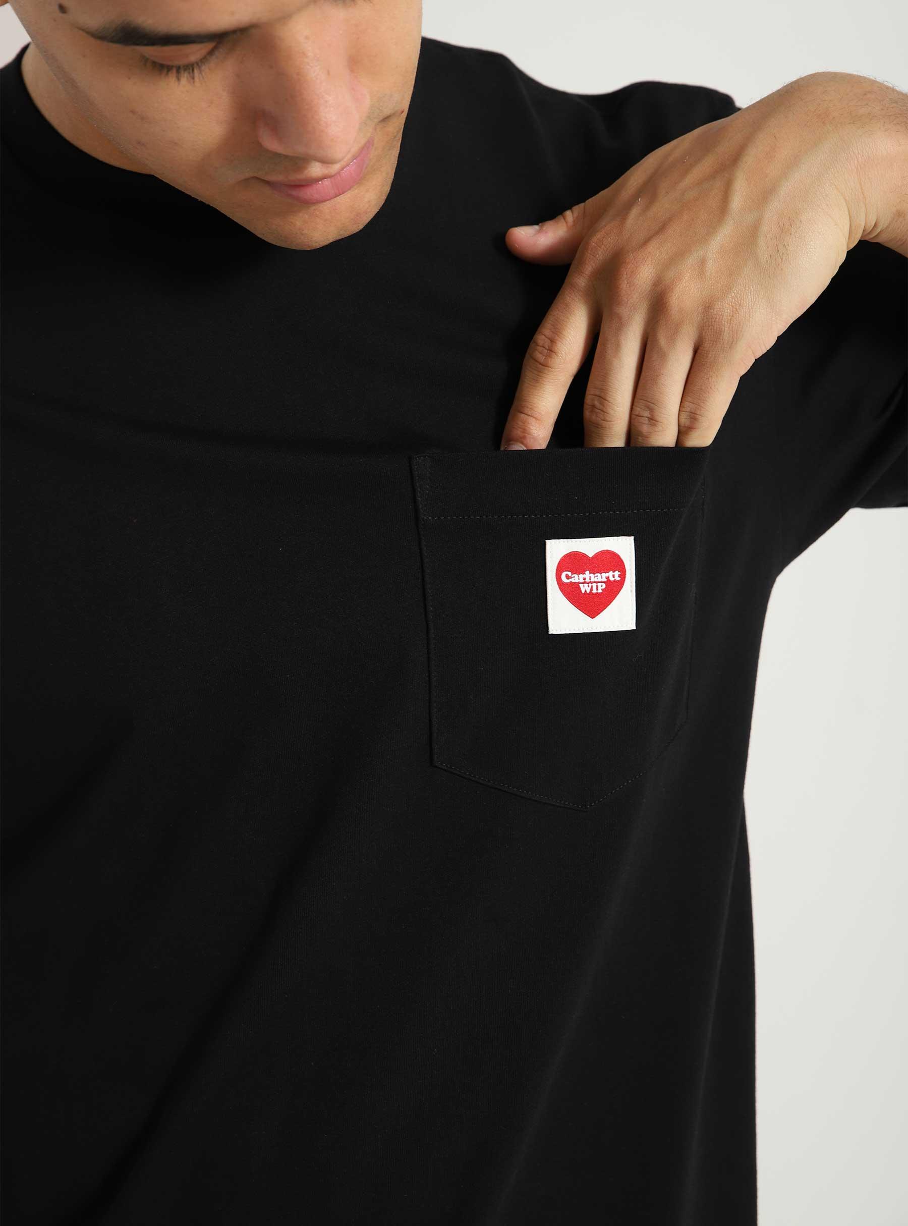 Pocket Heart T-Shirt Black I032128-89XX