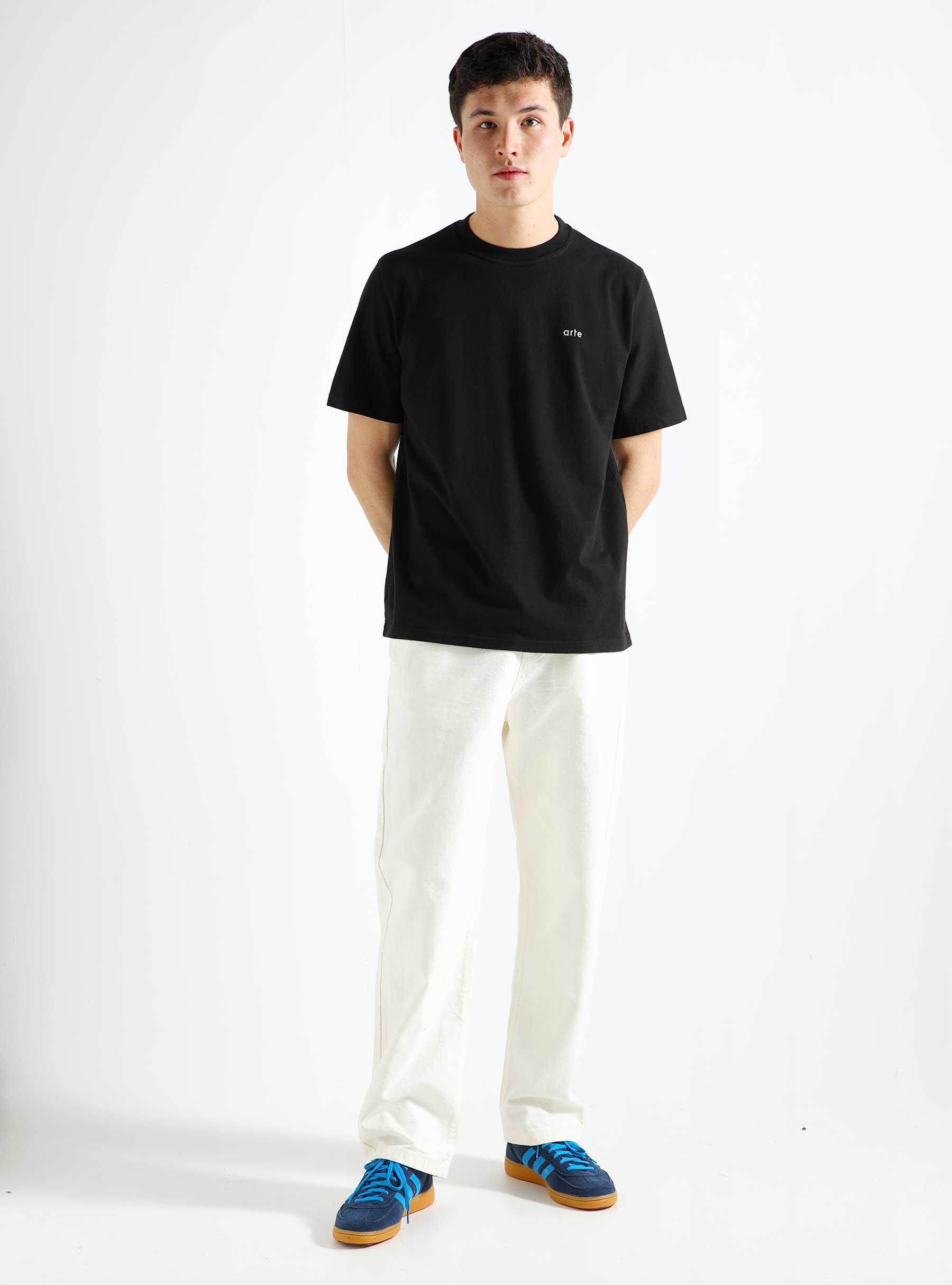 Teo Back Runner T-shirt Black SS24-022T
