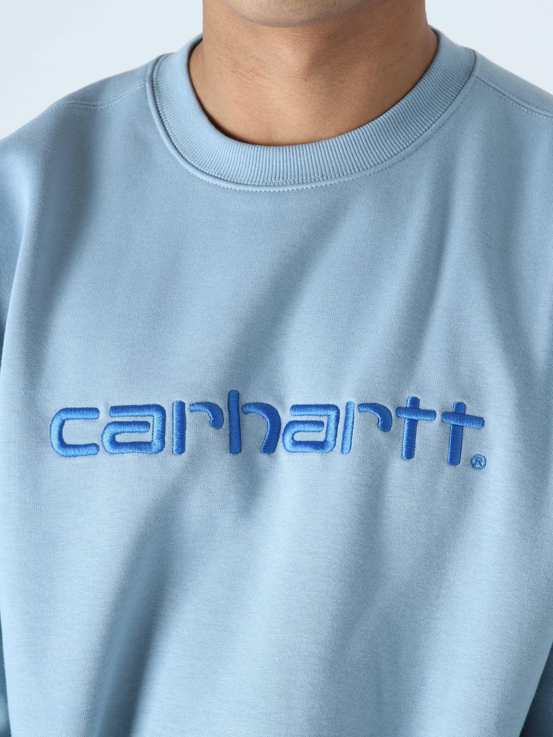 Carhartt Sweat Frosted Blue Gulf I030229-0SOXX