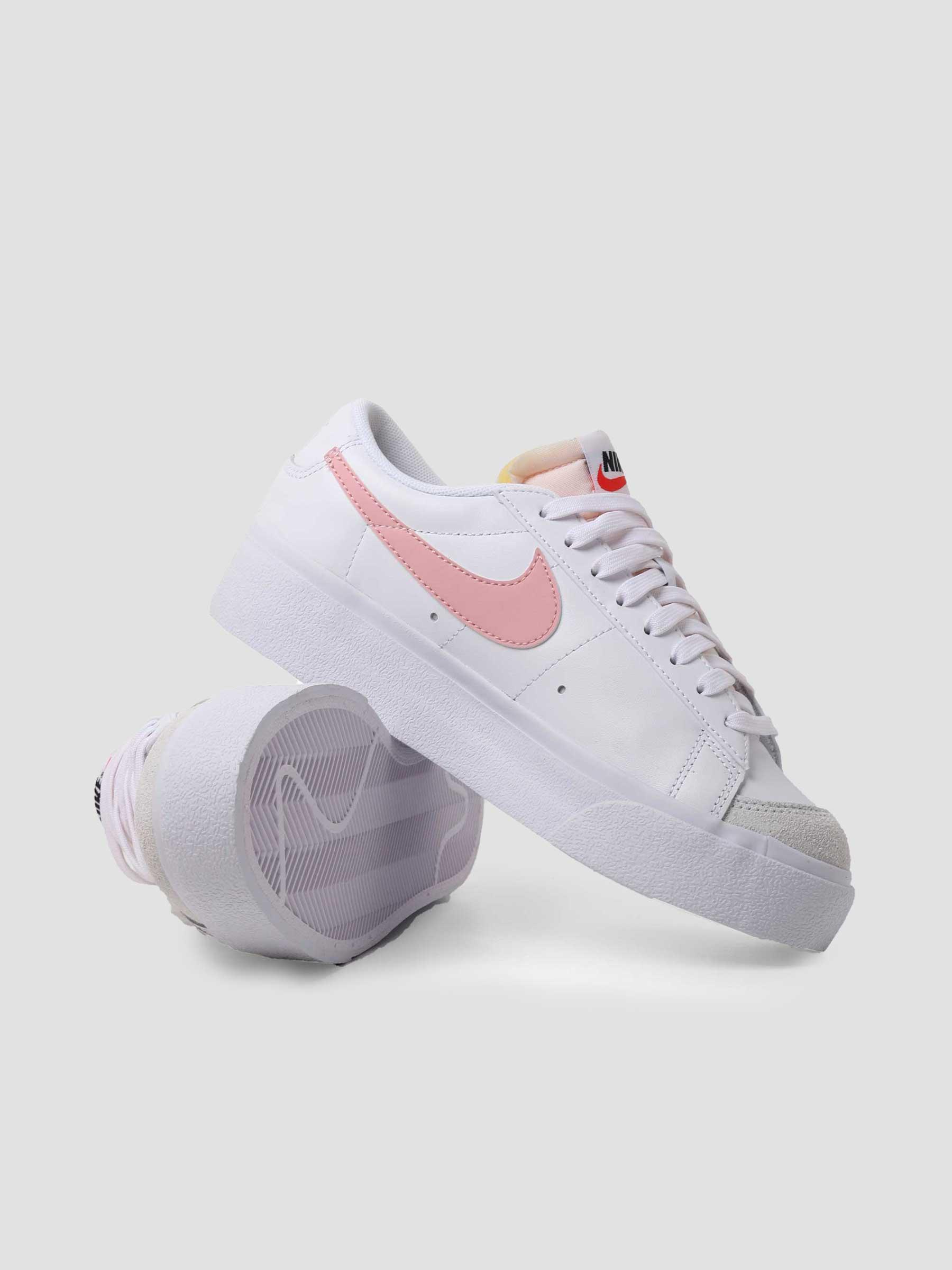 Nike W Blazer Low Platform White Pink Glaze Summit White Black DJ0292-103