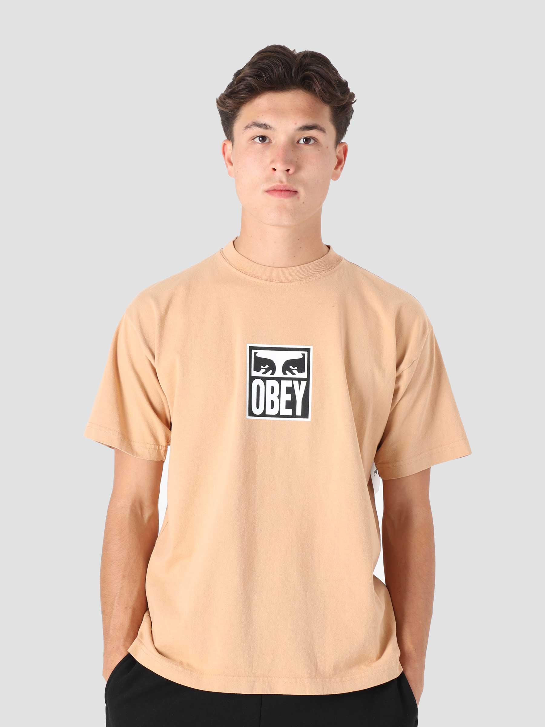 Obey Eyes Icon 3 Heavy Weight Classic Box T-Shirt Light Toffee 166912712