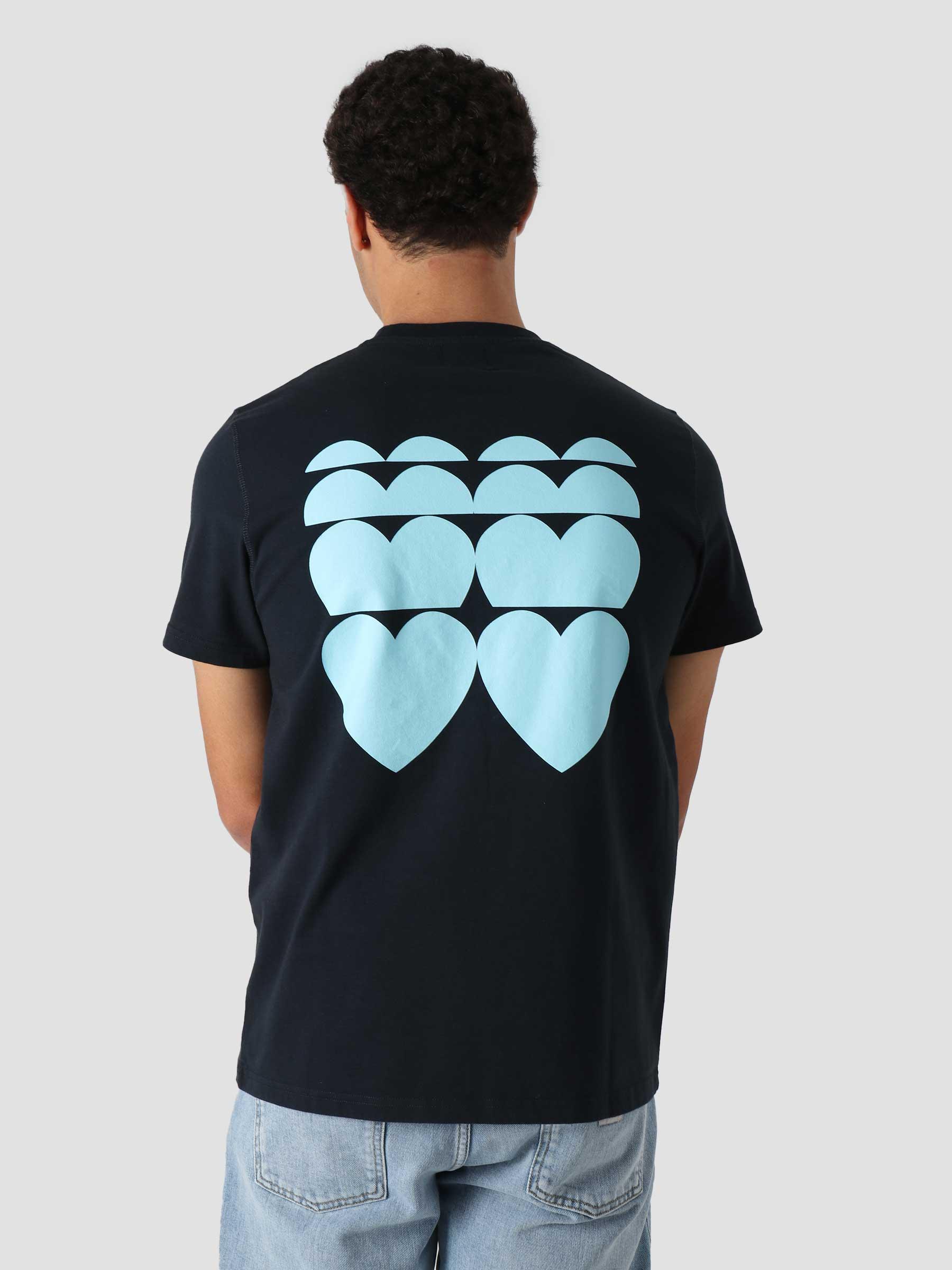 Tzara Heart T-shirt Navy SS22-098T