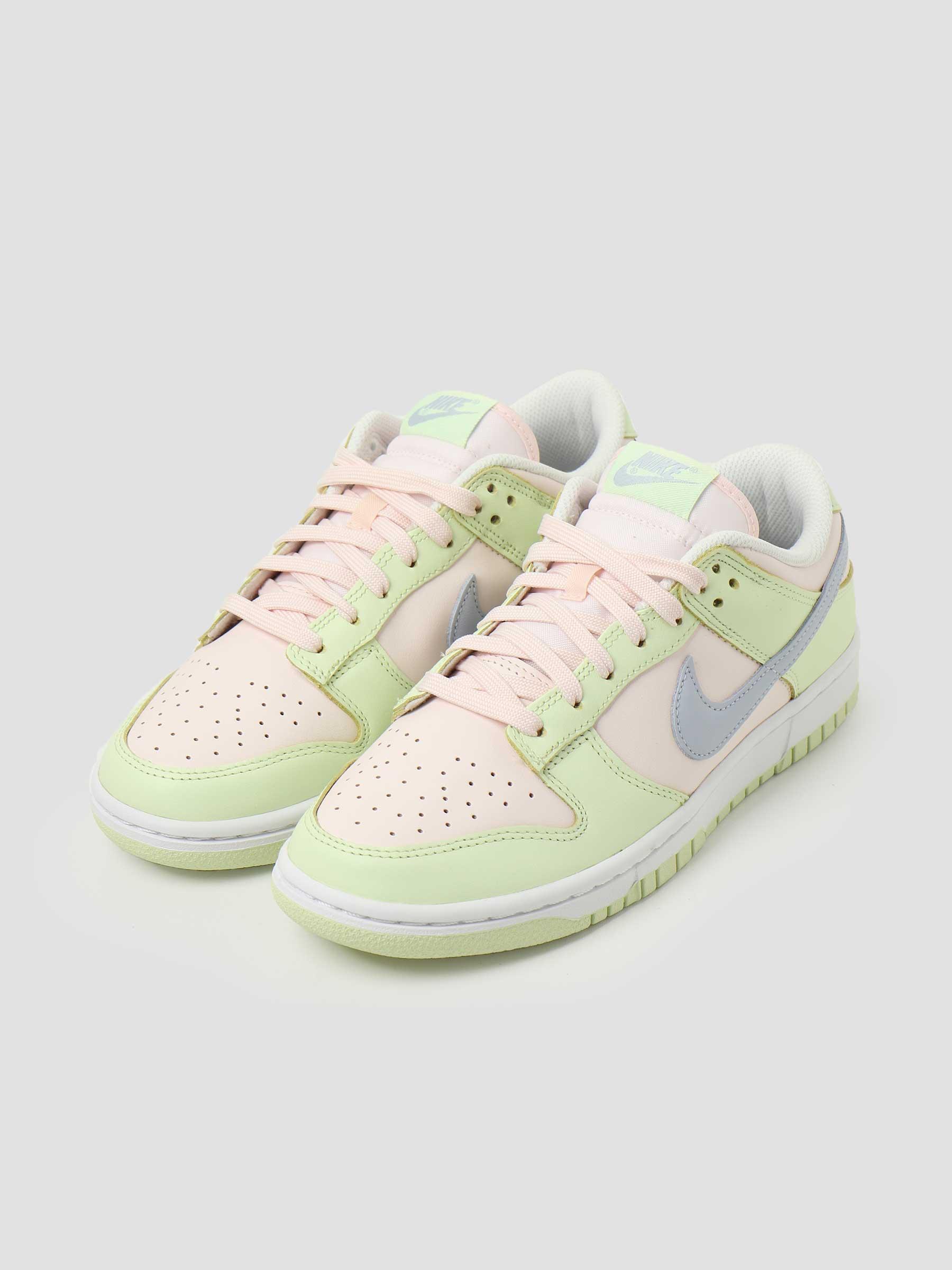 W Nike Dunk Low Light Soft Pink Ghost Lime Ice White DD1503-600