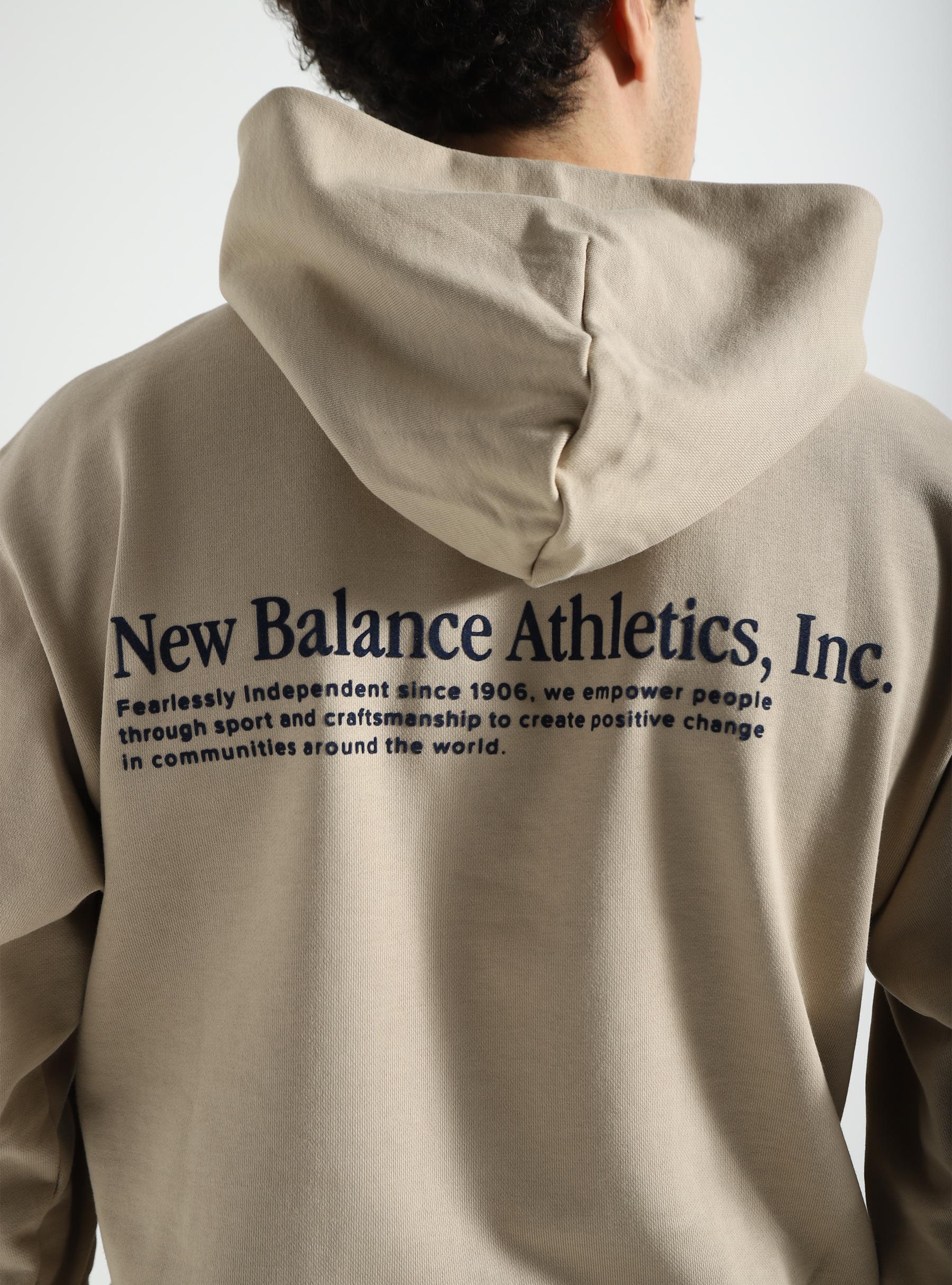 Athletics Embroidered Relaxed Hoodie Stoneware MT41539-SOT