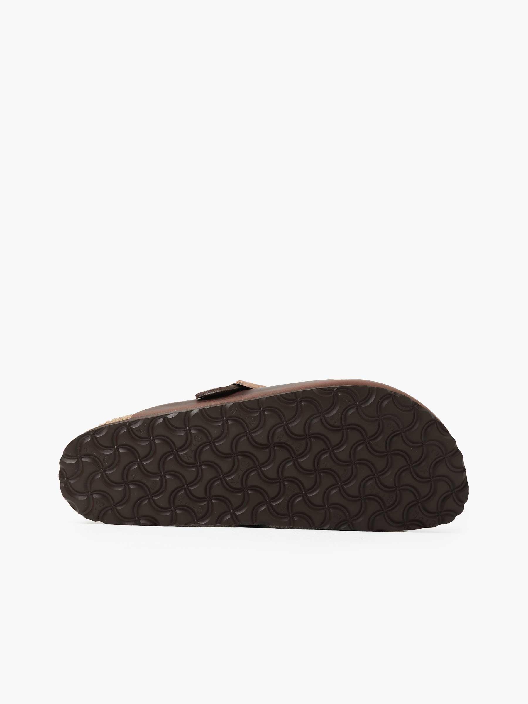 Boston Oiled Leather Slippers Habana 0860131