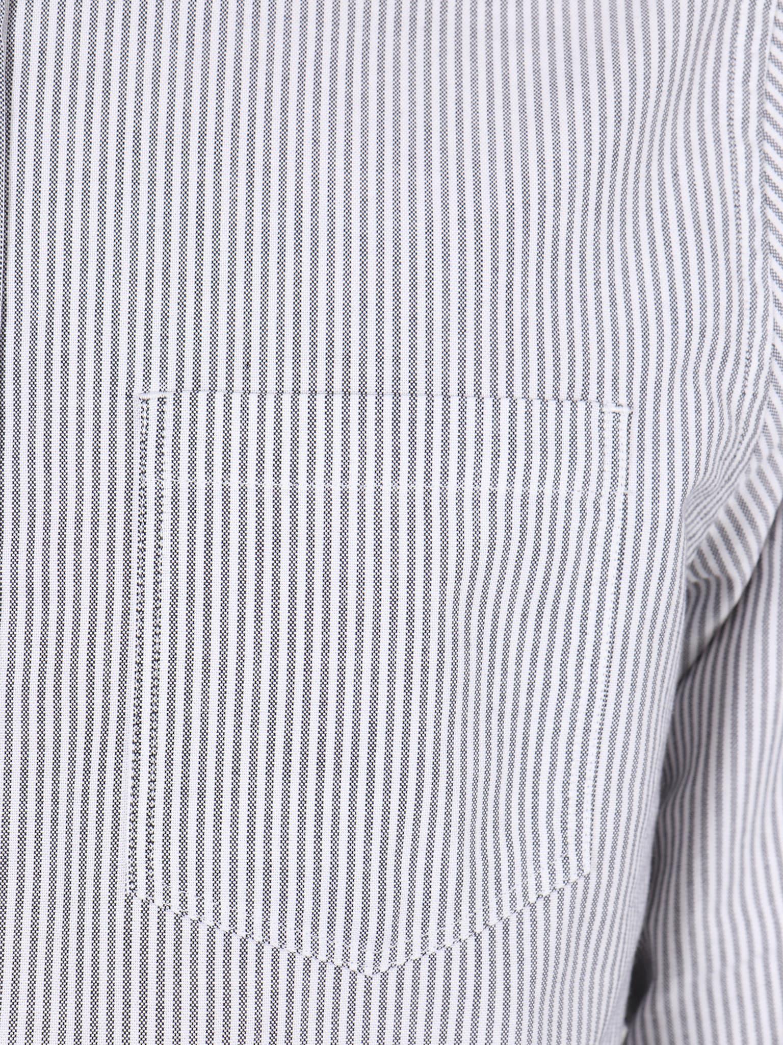 Anton Oxford Shirt Magnet Grey Stripe N40-0456-1073
