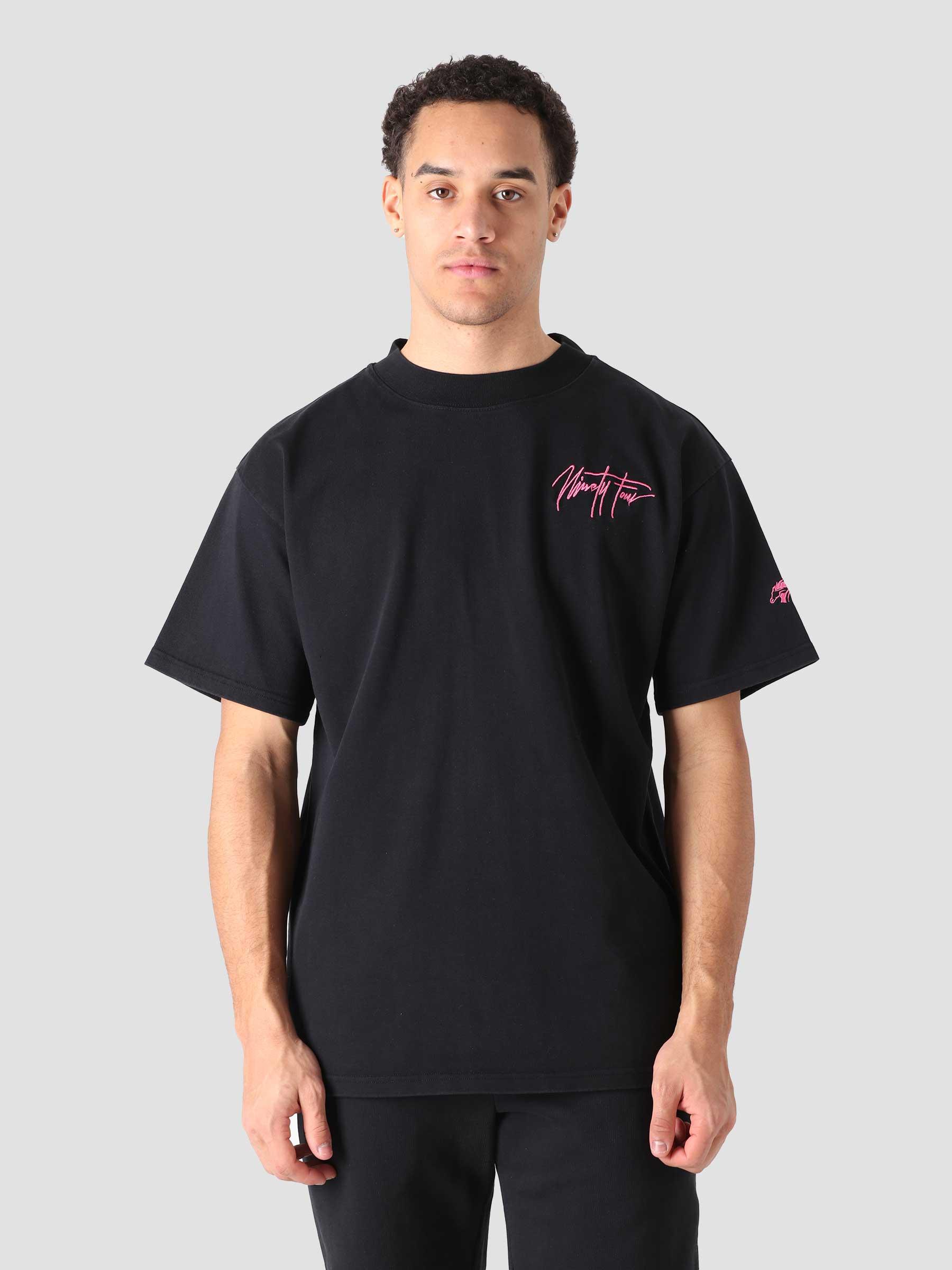 NTF Pink Sig T-shirt Black