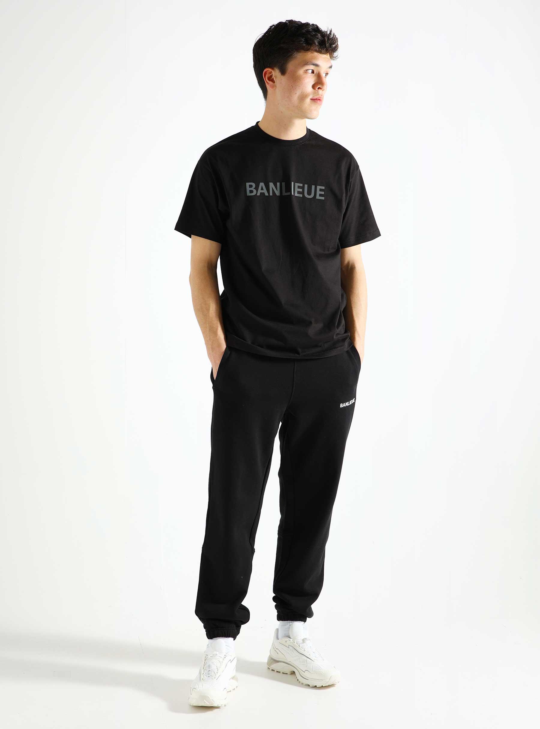 B+ Reflective Print T-Shirt Black BPLUS- FW23-TS05