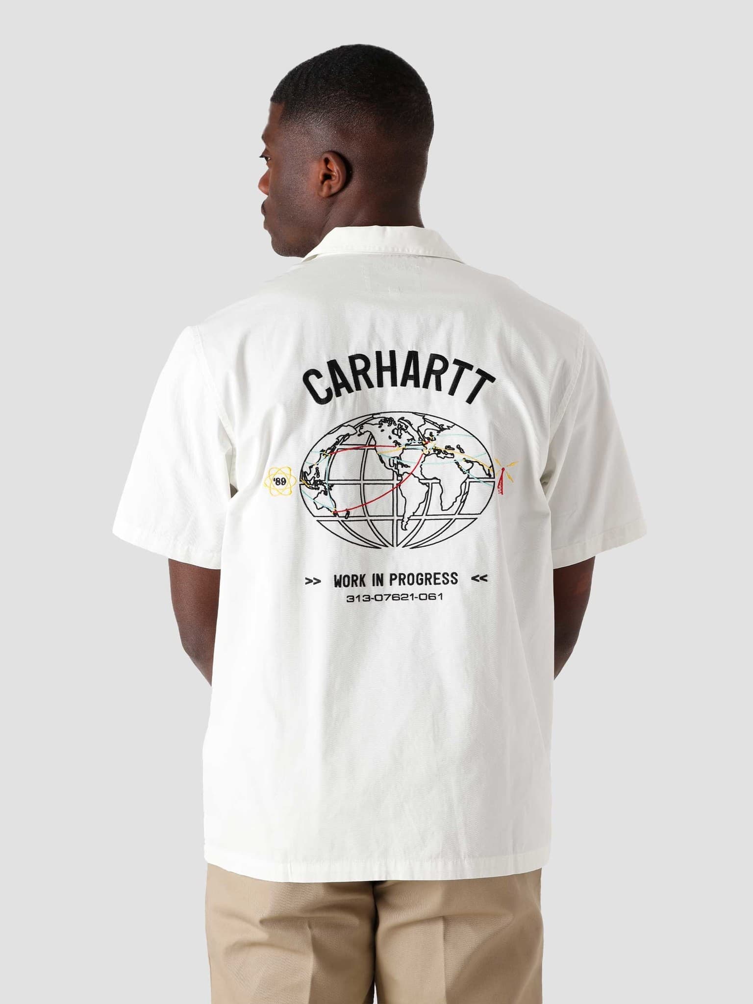 SS Cartograph Shirt Wax I028806-D600